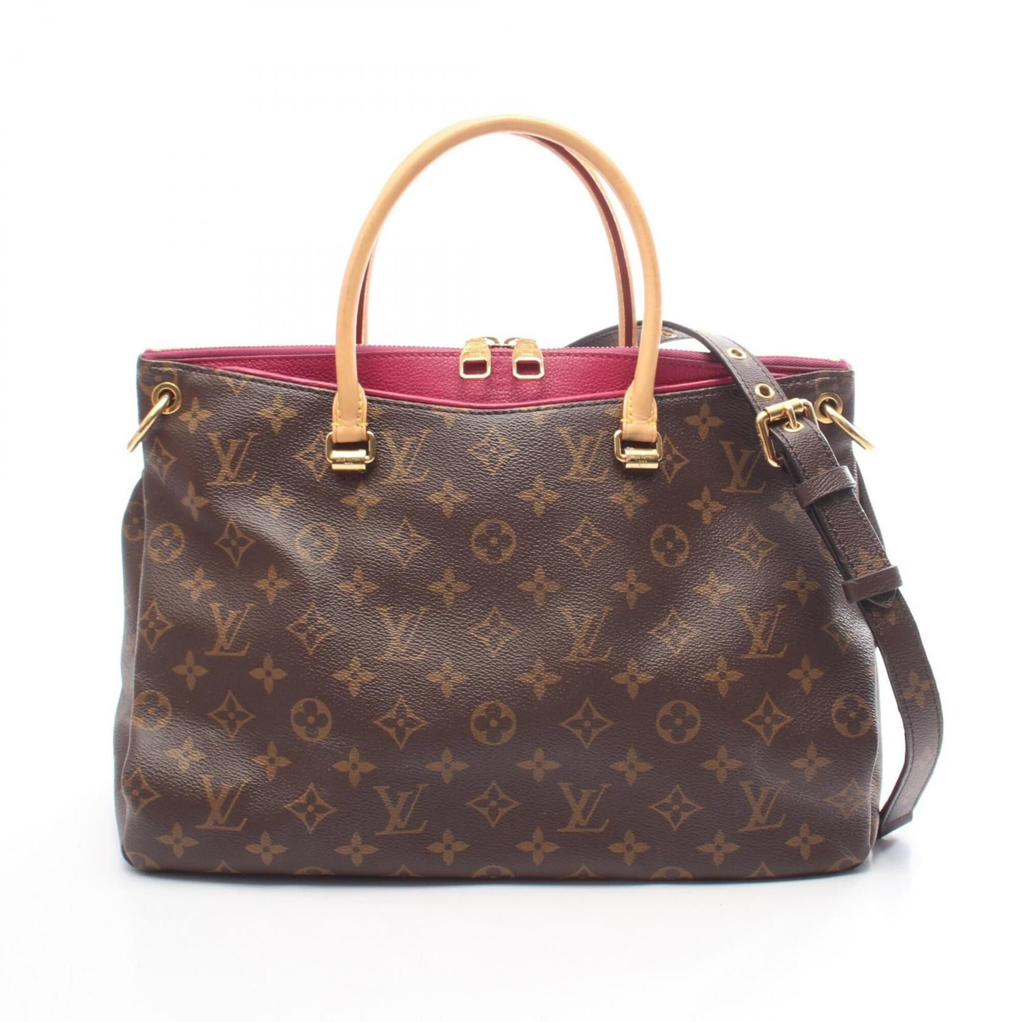 Louis Vuitton Louis Vuitton Pallas 2-Way Handbag, Coated Canvas and Leather, Monogram Pattern, Women's, Brown Size ONE SIZE - 1 Thumbnail