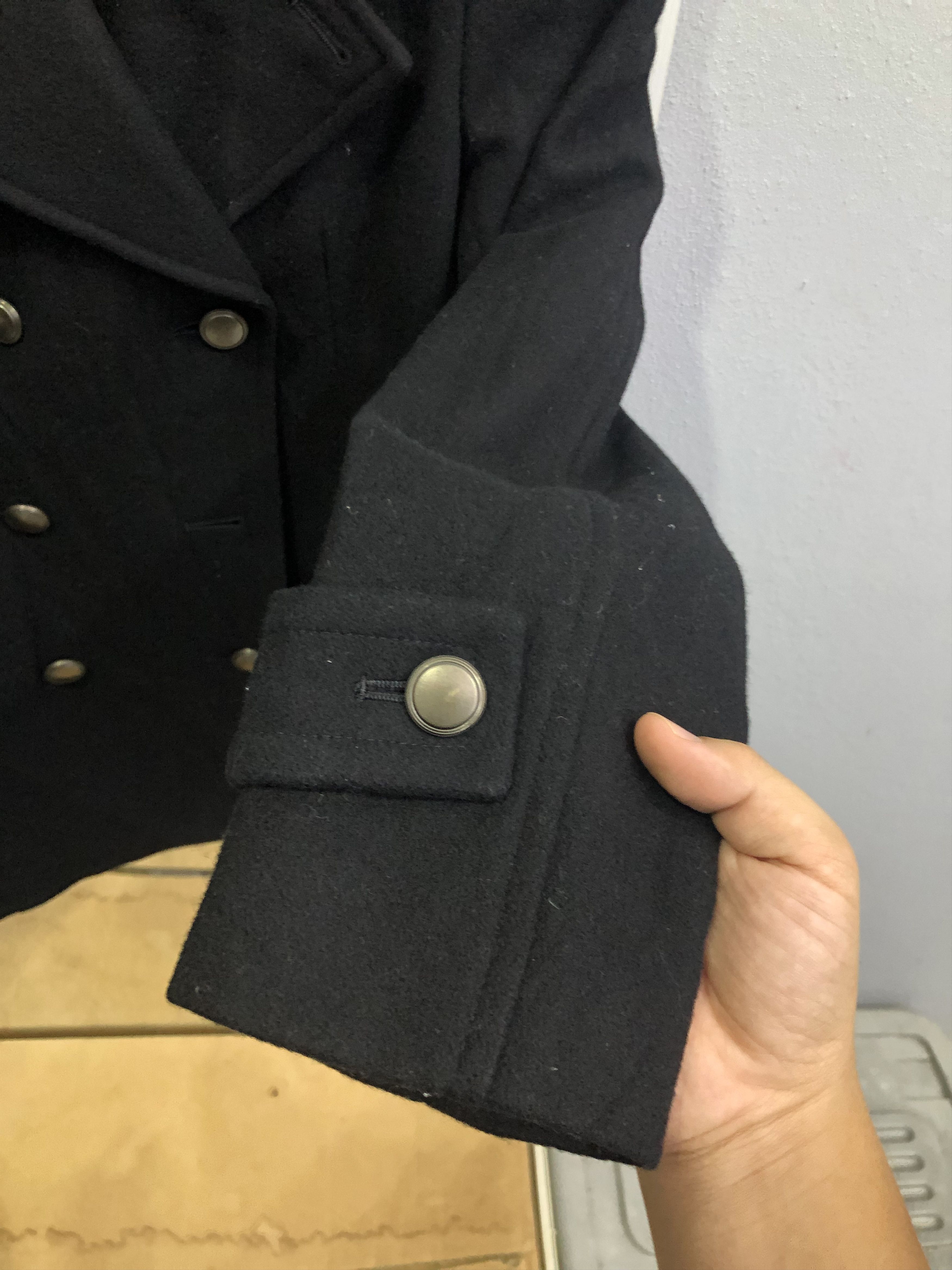 Michel Klein Michel Klein Paris Women’s Wool Peacoat Jacket Size XS / US 0-2 / IT 36-38 - 5 Thumbnail