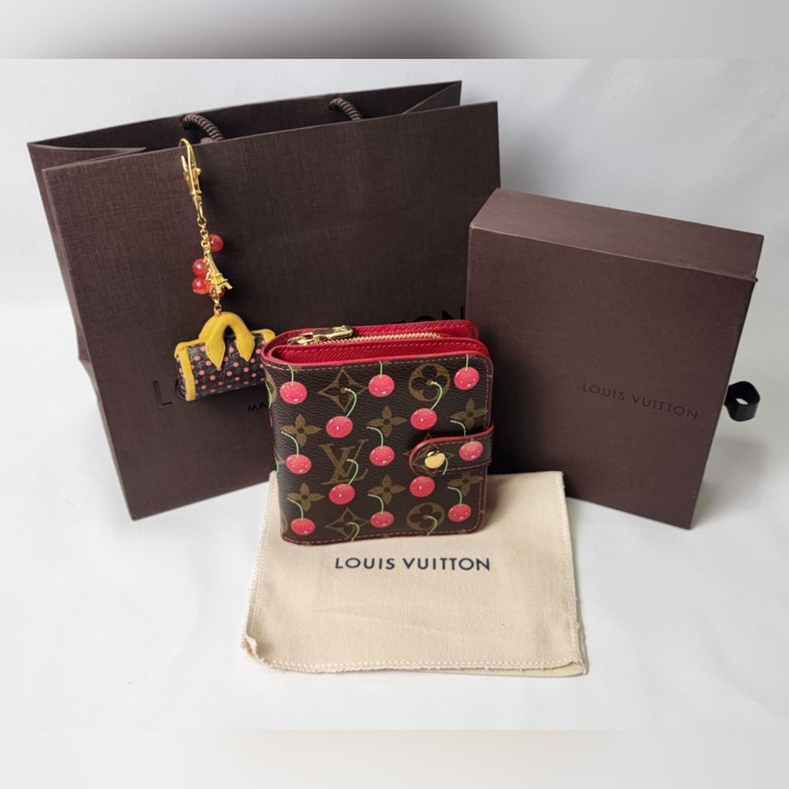 Louis Vuitton Louis Vuitton Limited Edition Murakami Cerises Zippy Wallet Size ONE SIZE - 1 Thumbnail