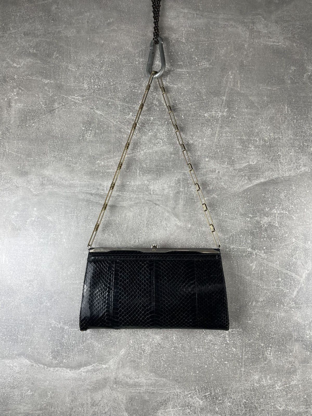 Vintage Linea Giemme Vintage 1970 Snake skin Evening Clutch Bag Size ONE SIZE - 5 Thumbnail