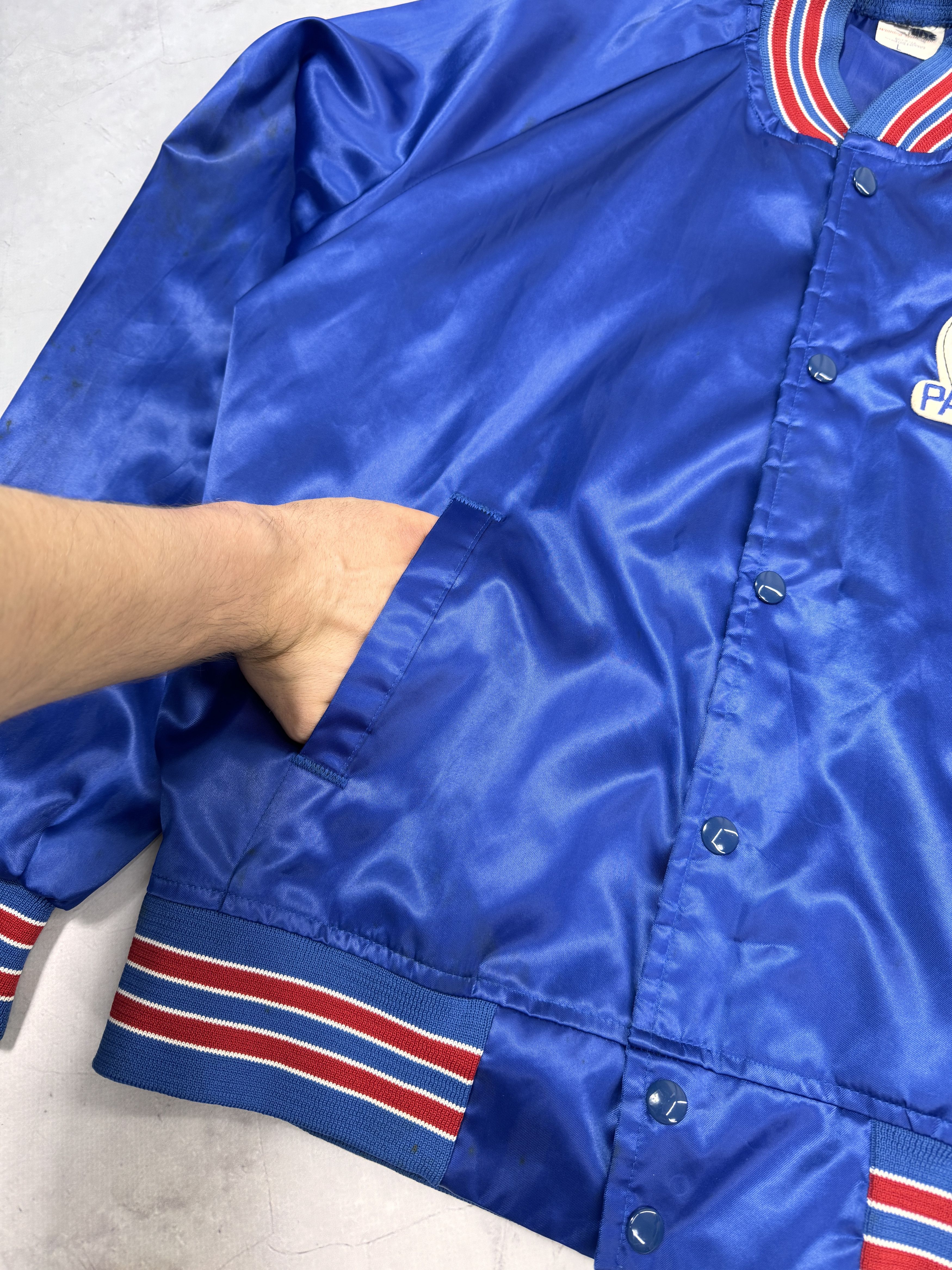Chalk Line × NFL × Vintage Vintage New England Patriots Bomber Jacket Size US L / EU 52-54 / 3 - 14 Thumbnail
