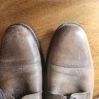 Johnston & Murphy Johnston & Murphy Mens Brown Leather Cap Toe Oxford Shoes 9M Size US 9 / EU 42 - 6 Thumbnail