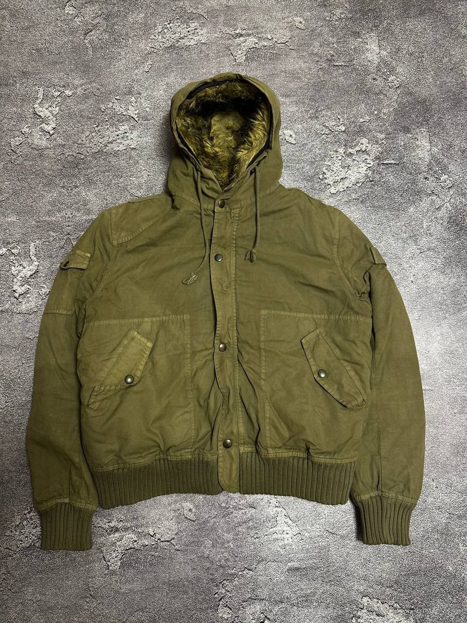If Six Was Nine × Vintage Avantgarde faded faux fur bomber jacket , vintage, japanese Size XL / US 12-14 / IT 48-50 - 1 Thumbnail