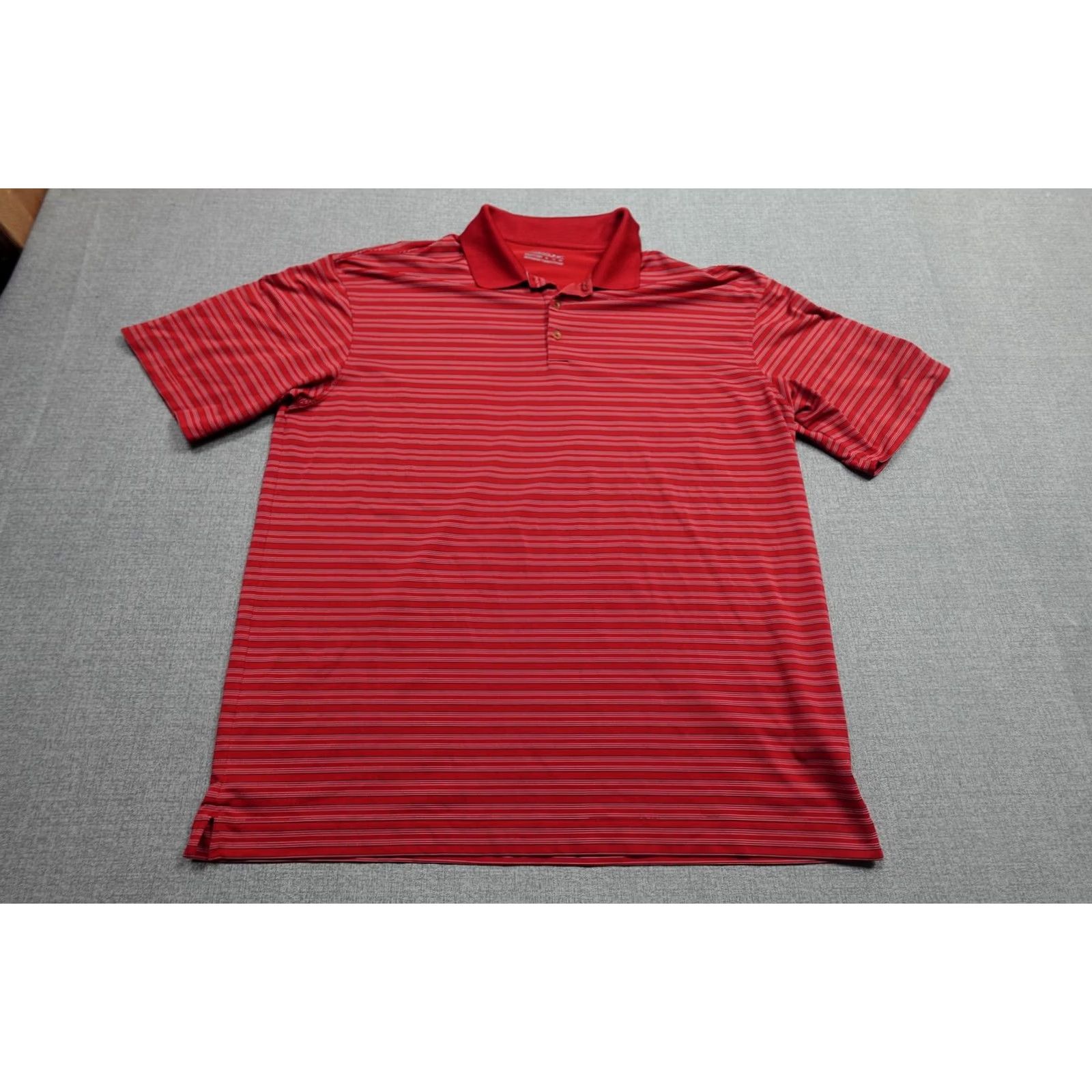 Nike Nike Golf Polo Mens XL Red Stripe FitDry Lightweight Performance Shirt Size US XL / EU 56 / 4 - 3 Thumbnail