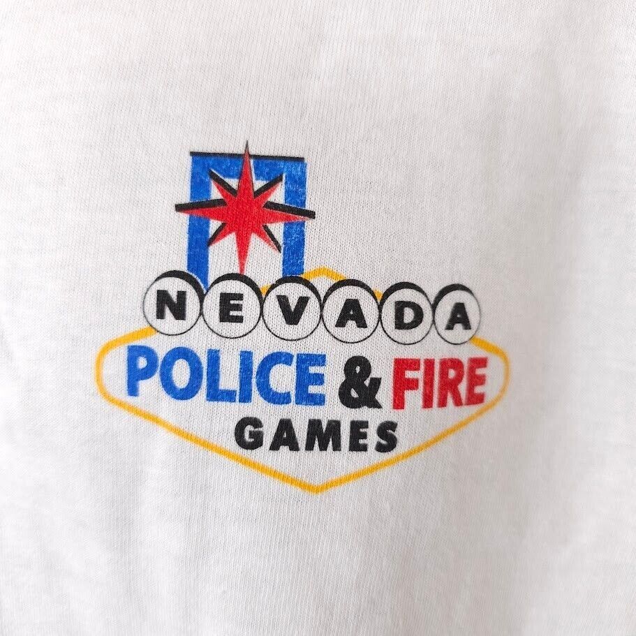 Other Nevada Police & Fire Games T Shirt Mens Size Large White Size US L / EU 52-54 / 3 - 3 Thumbnail