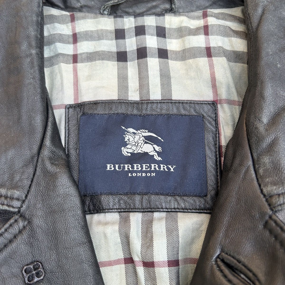 Burberry Vintage Burberry London Leather Jacket Size US M / EU 48-50 / 2 - 5 Thumbnail