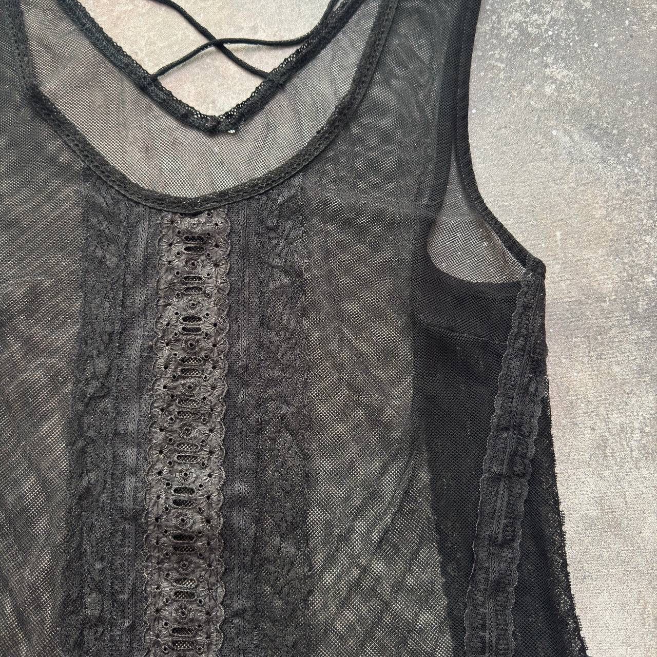 Vintage + Vive Maria + Vintage Y2K Lace Details Mesh Dress Size M / US 6-8 / IT 42-44 - 5 Thumbnail