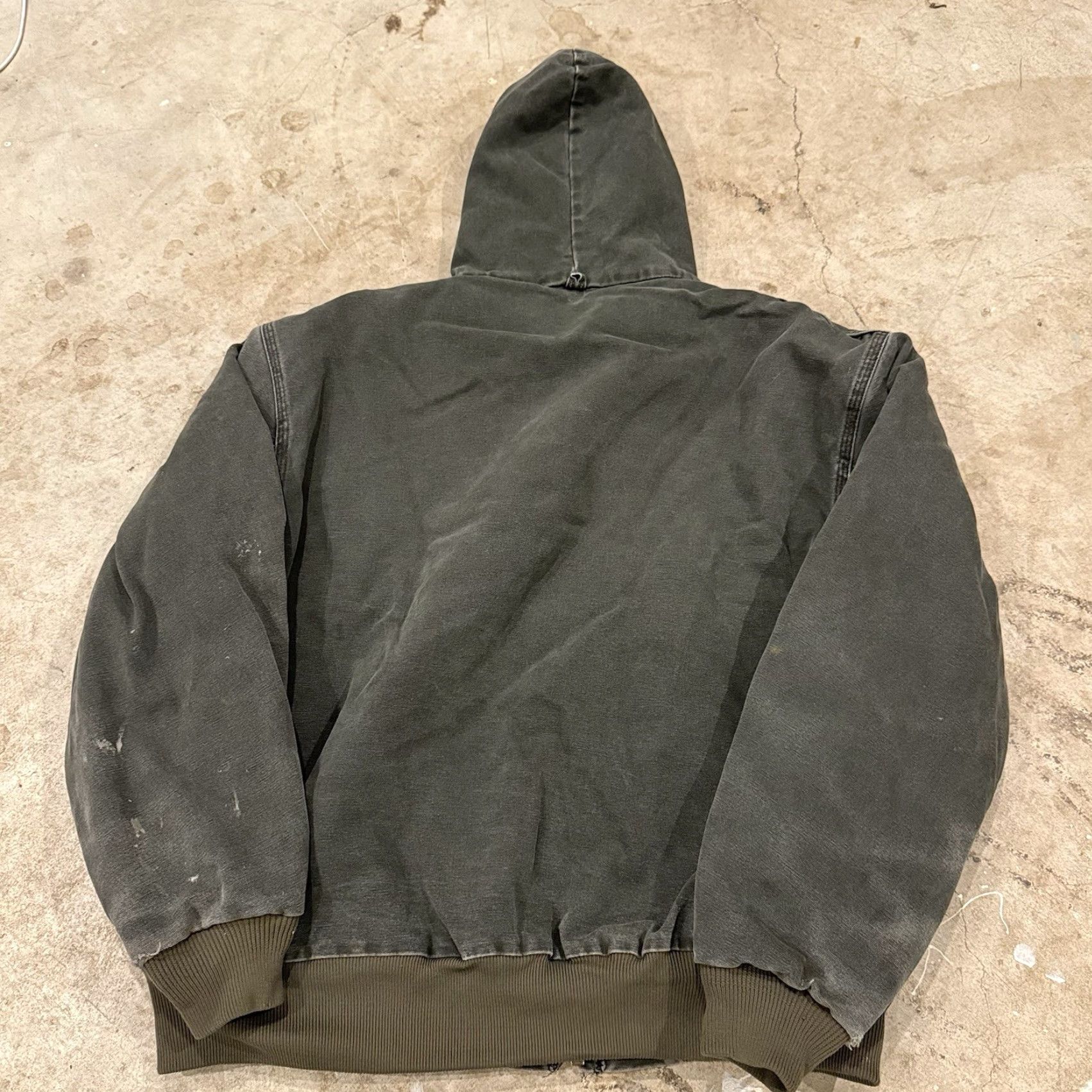 Carhartt VINTAGE Carhartt J68MOS Jacket 2XL Regular Moss Green Quilted Workwear Hooded Bomber Mens Size US XXL / EU 58 / 5 - 2 Thumbnail
