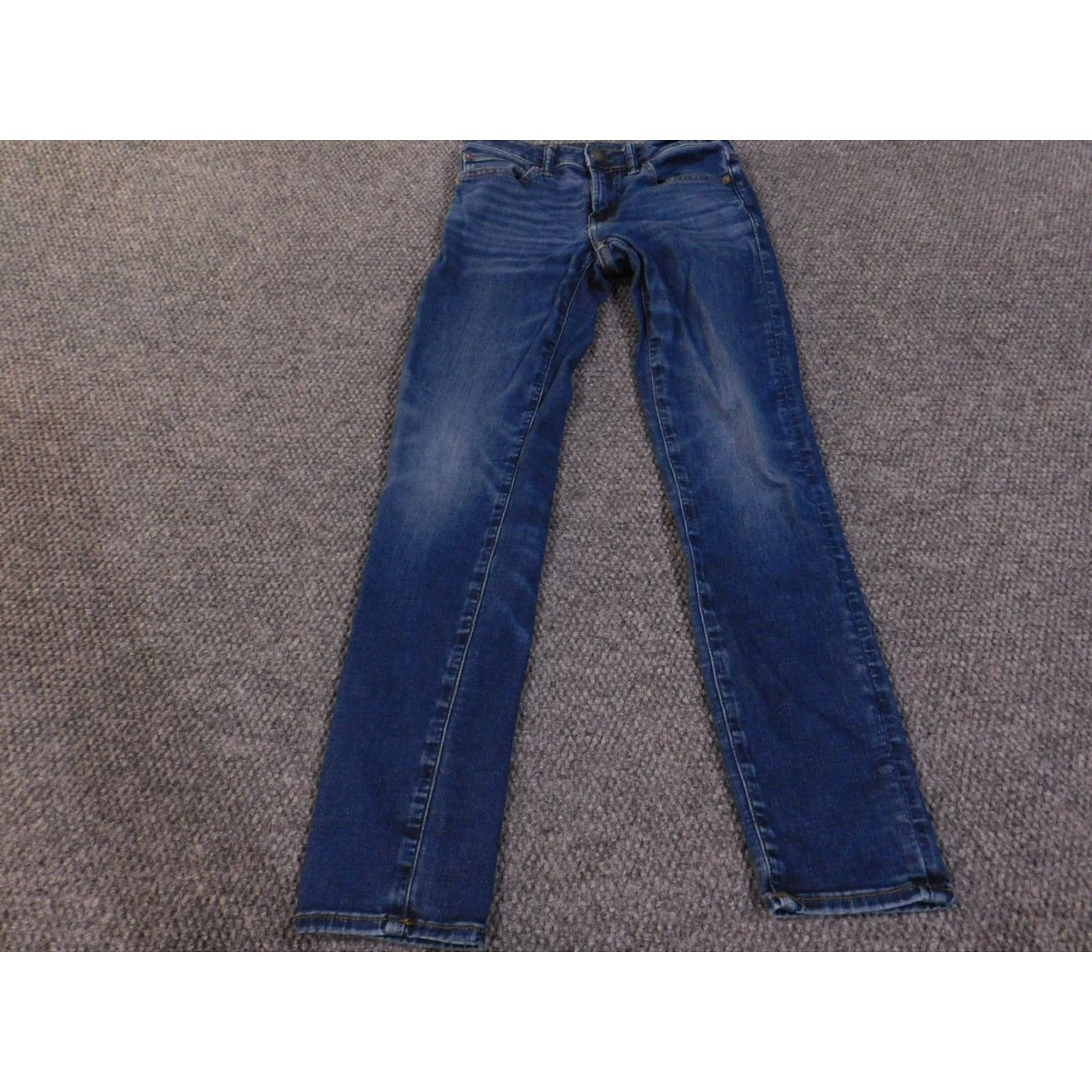 Vintage VINTAGE American Eagle Jeans Mens 28x32 Skinny Airflex Stretch Denim Distressed Blue Pants Size US 28 / EU 44 - 2 Thumbnail