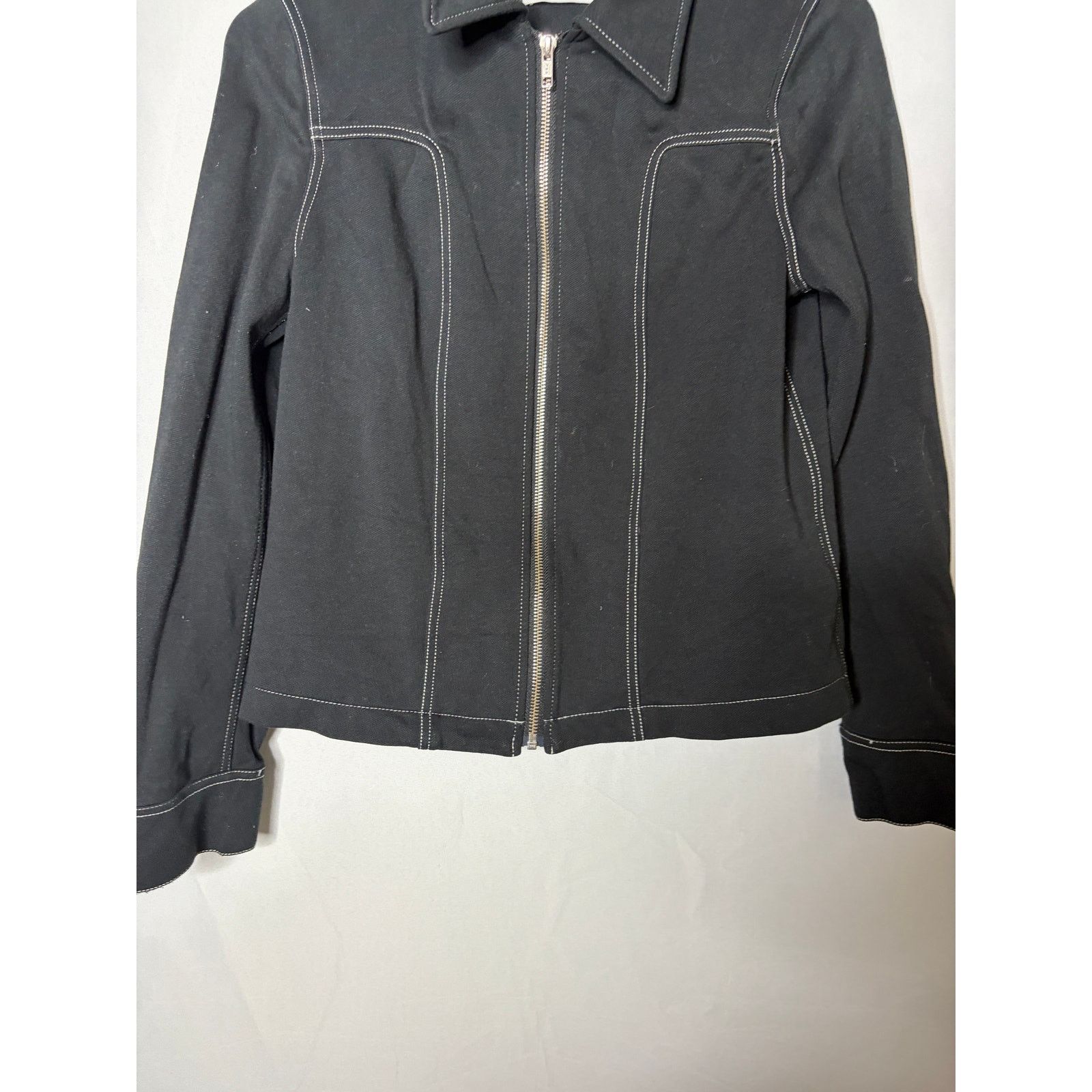 Baldwin BLDWN Baldwin full zip crop black jacket collar sz S Size S / US 4 / IT 40 - 5 Thumbnail