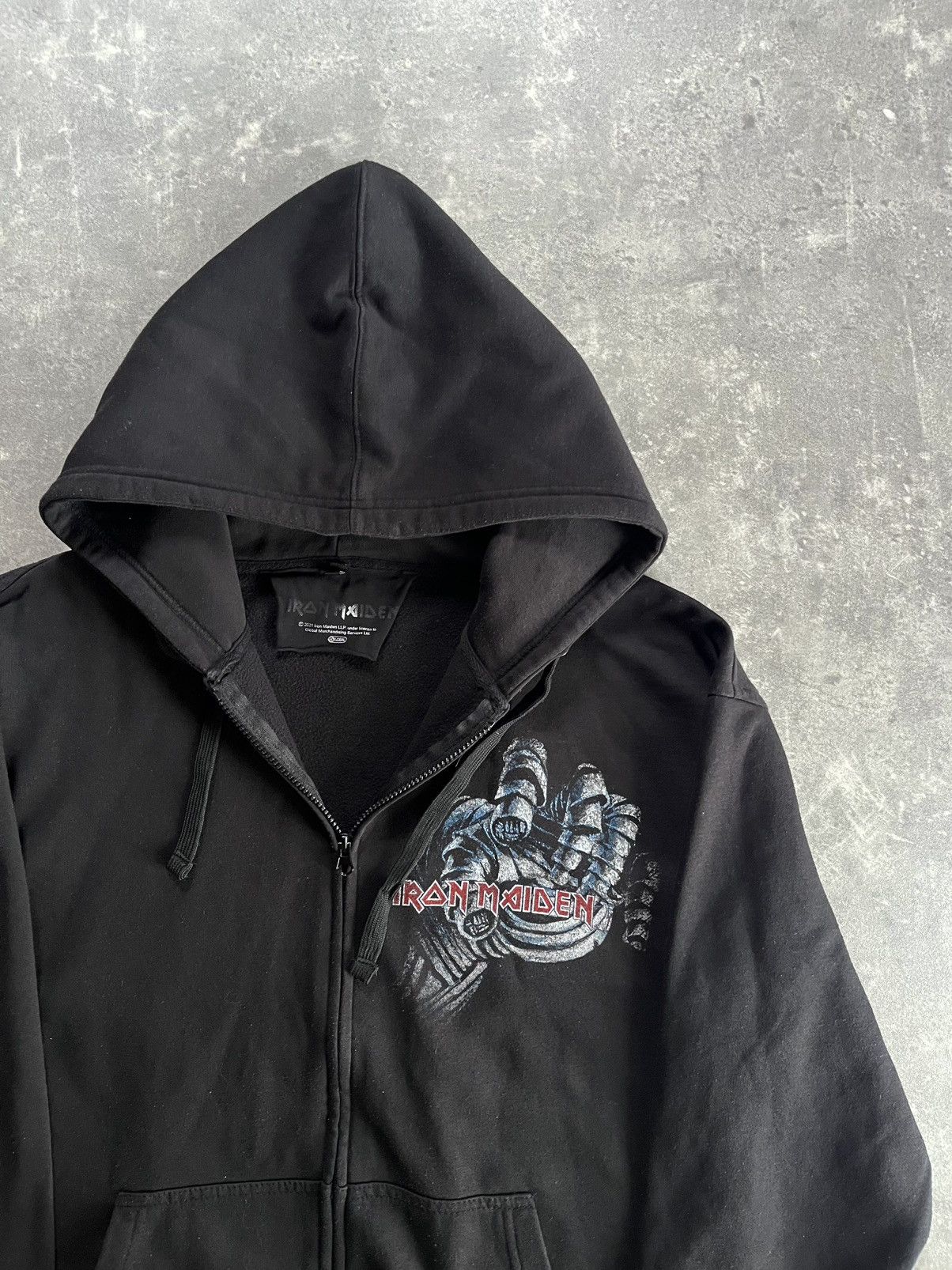 Iron Maiden Iron Maiden Mummy Hand Printed Zip Hoodie XXL Size US XXL / EU 58 / 5 - 4 Thumbnail