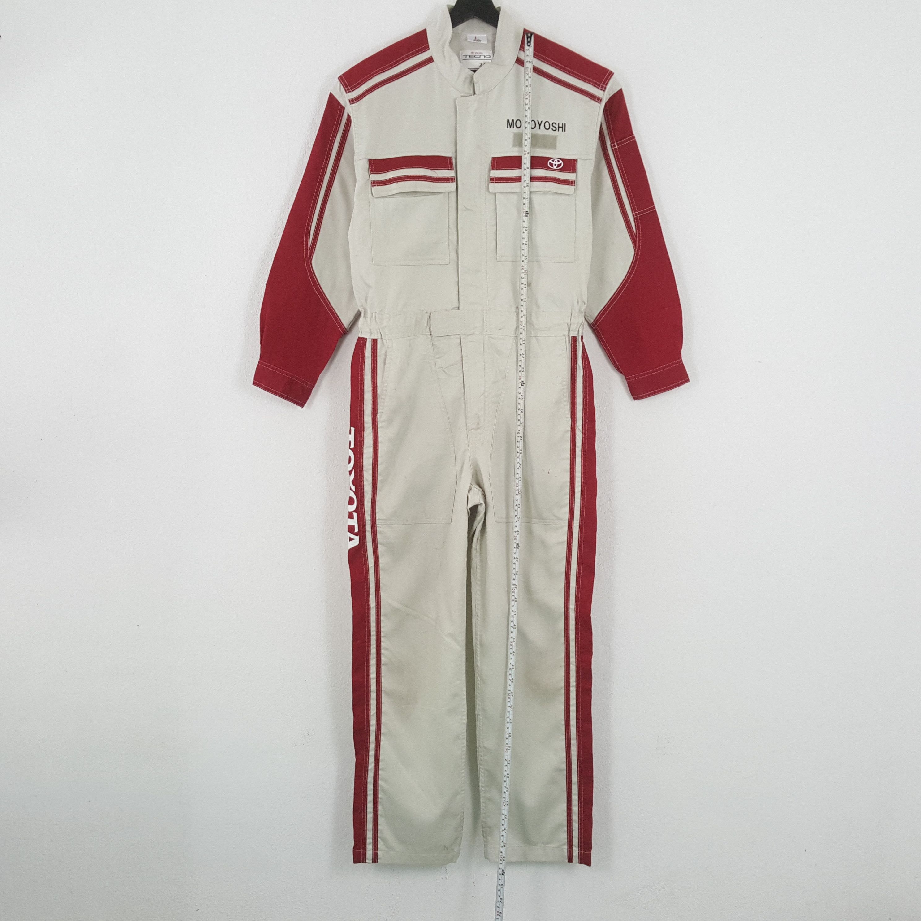 Vintage TOYOTA TECNO Japanese Motorsports Coverall JACKET Size US M / EU 48-50 / 2 - 7 Thumbnail