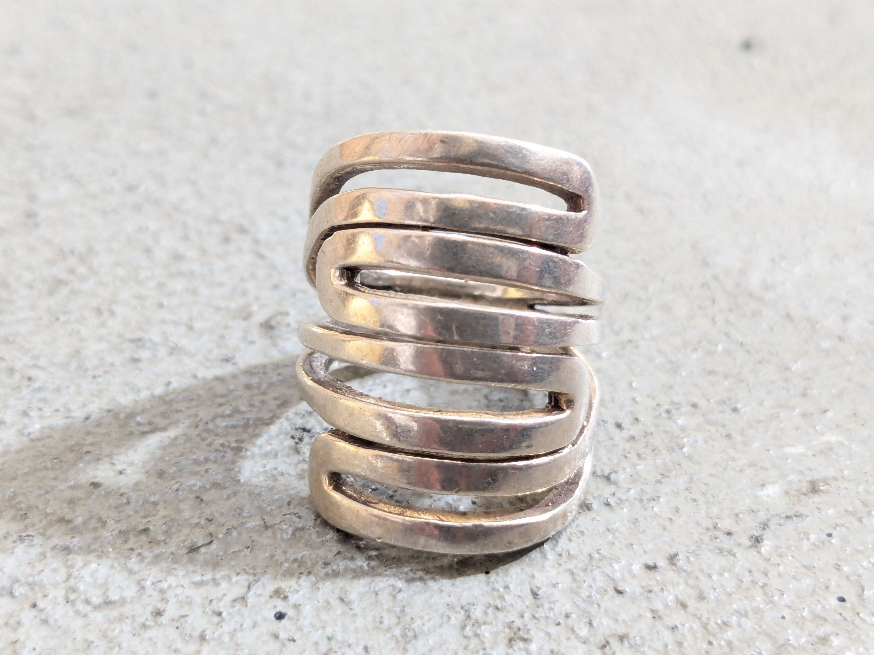 Jewelry × Sterling Silver Silpada Sterling Silver Maze Ring 7 Abstract Modern Avant Size ONE SIZE - 5 Thumbnail