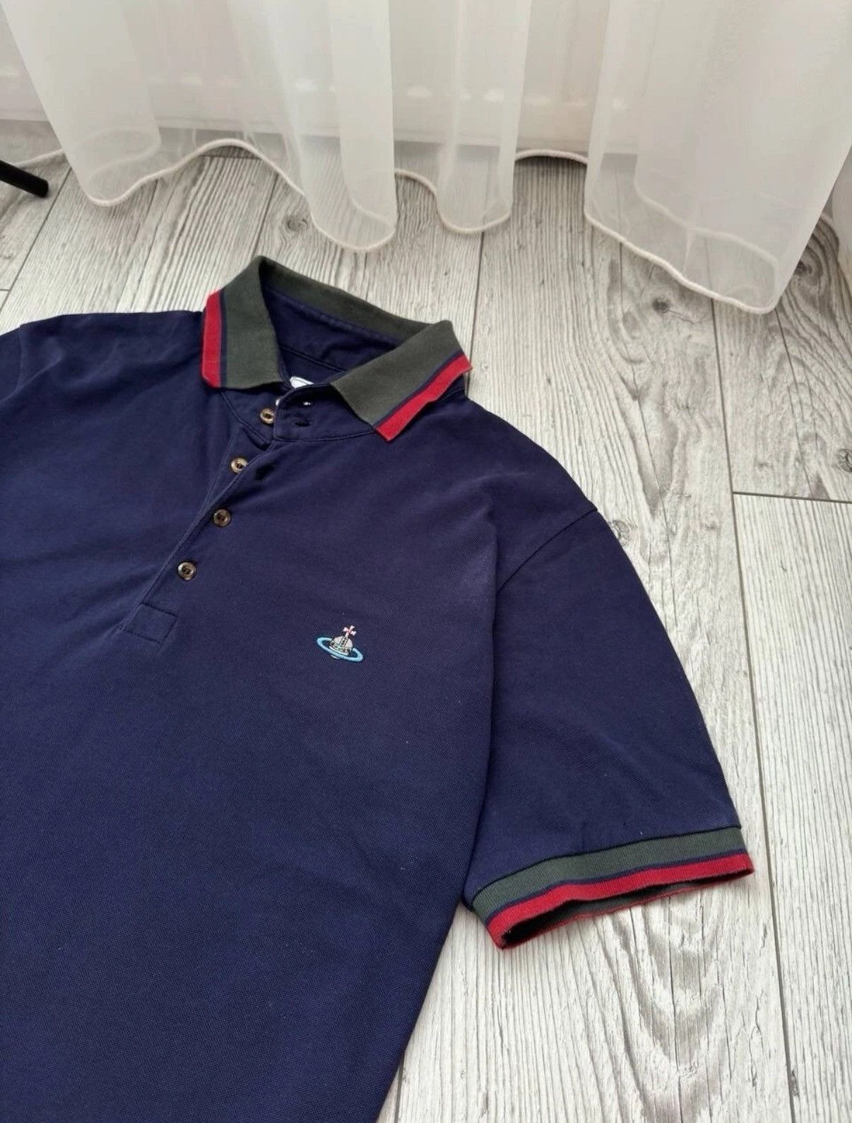 Vivienne Westwood Vivienne Westwood Vintage Classic Dark Blue Polo T-shirt Size US XL / EU 56 / 4 - 3 Thumbnail