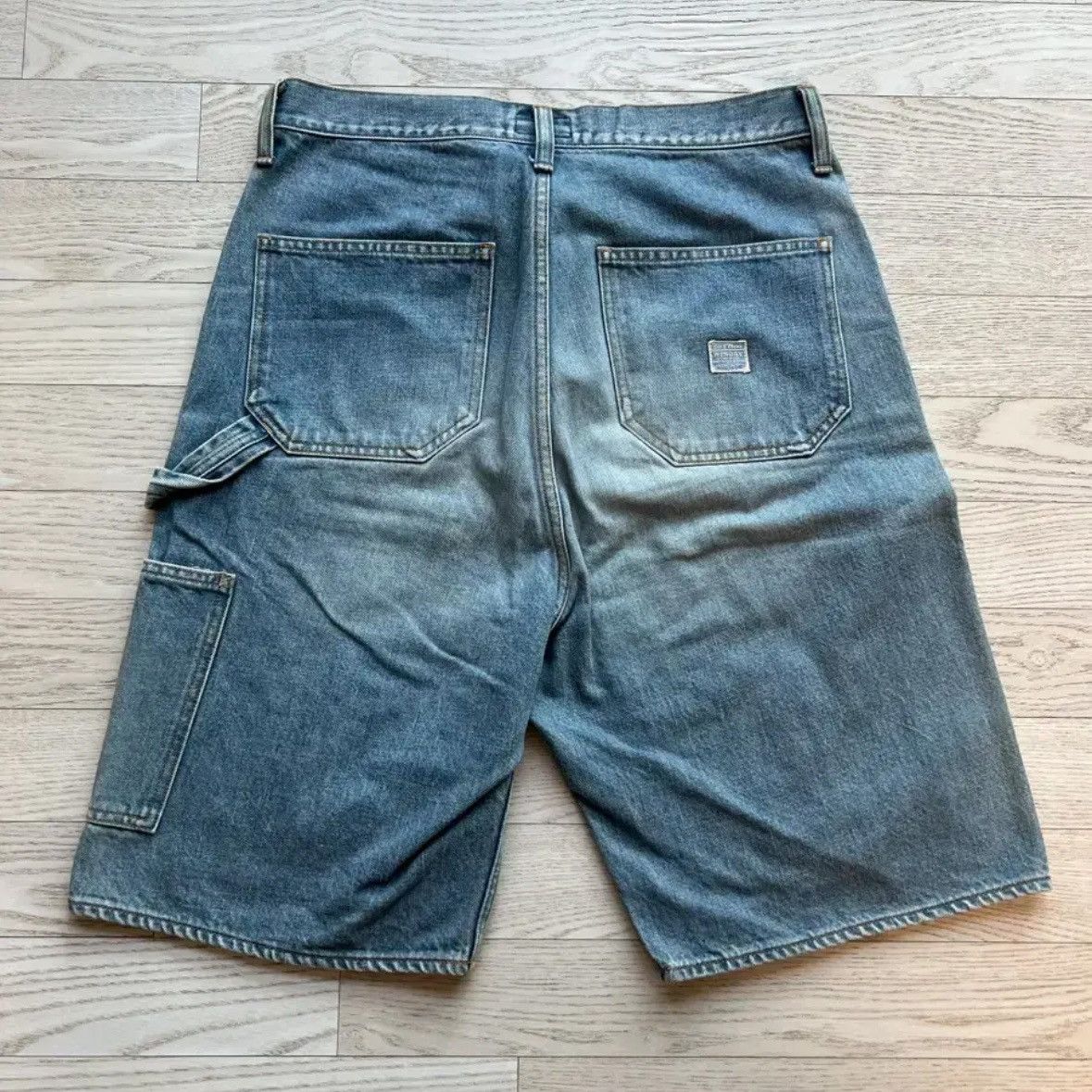 Kapital Kapital Carpenter Gemstone Studded Denim Shorts Size US 34 / EU 50 - 2 Thumbnail