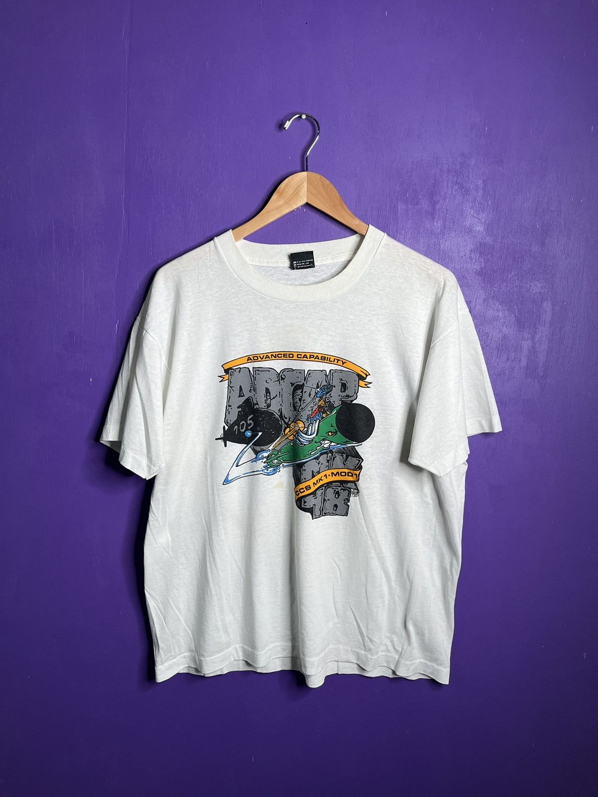 Vintage Vintage 1987 Advanced capability bomb t-shirt Size US XL / EU 56 / 4 - 1 Thumbnail