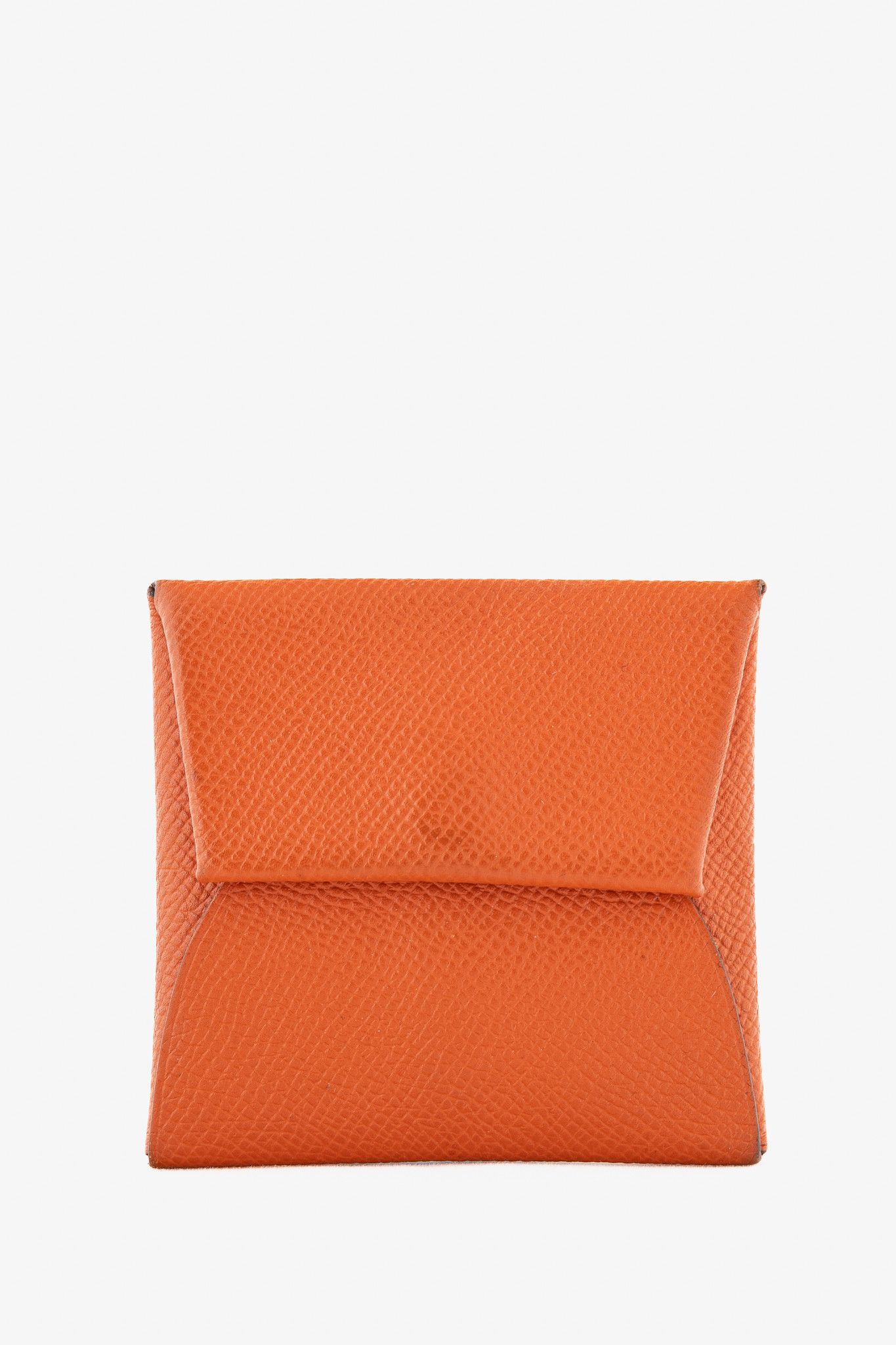 Hermes Hermes Bastia Orange Epsom Calfskin Change Purse Size ONE SIZE - 1 Thumbnail