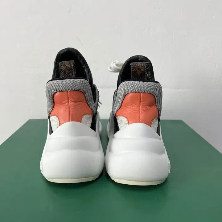 Louis Vuitton Louis Vuitton Leather Sneakers in White and Blue -2508 Size US 7.5 / EU 40-41 - 2 Thumbnail