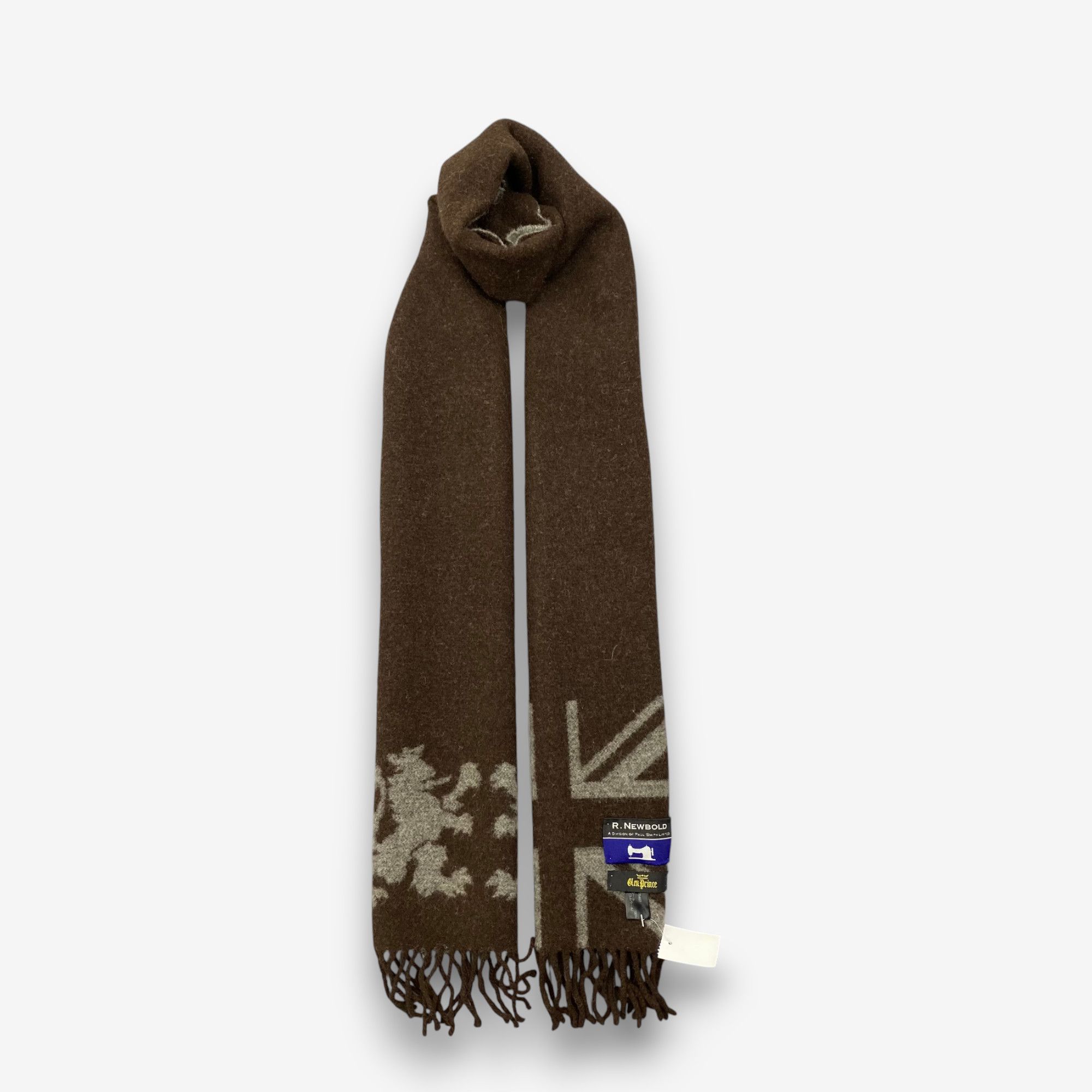 Japanese Brand Vintage Glen Prince Scarf Muffler Wool Winter Scarves Size ONE SIZE - 1 Thumbnail
