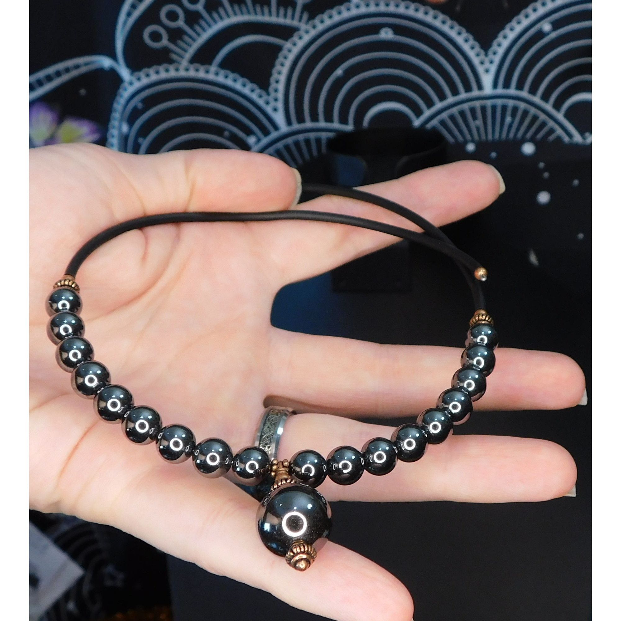 Other Elegant Gothic Hematite Coil Choker Necklace Size ONE SIZE - 1 Thumbnail