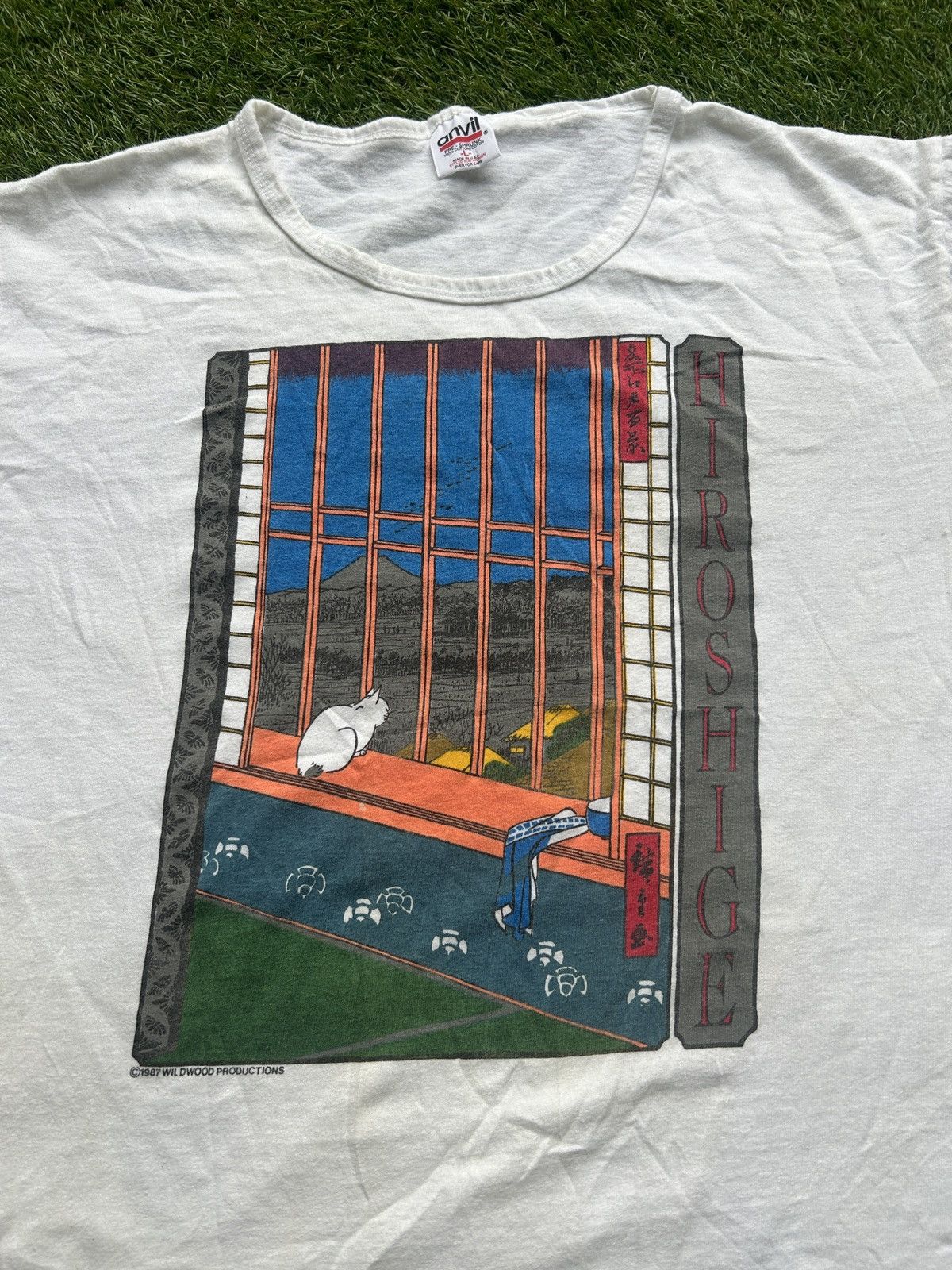 Vintage Vintage 1987 Hiroshige Japanese Art T-Shirt Size L / US 10 / IT 46 - 2 Thumbnail