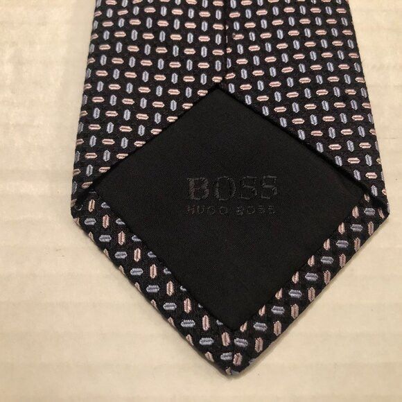 Hugo Boss Hugo boss men's new black 100%silk tie 3" X 60" Size ONE SIZE - 5 Thumbnail