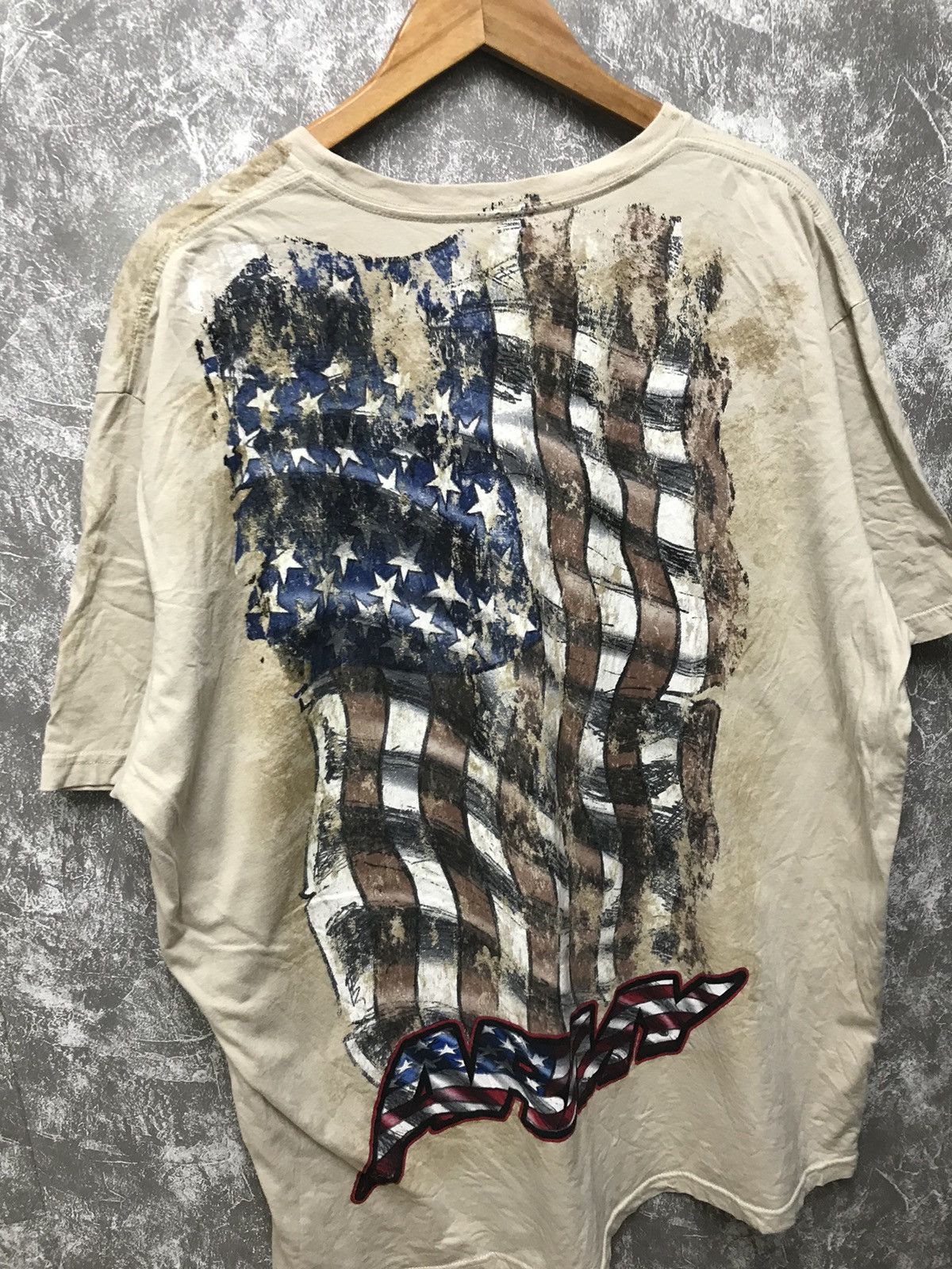 Affliction Affliction Army Flag Y2K Graphic Tee Size US XXL / EU 58 / 5 - 2 Thumbnail