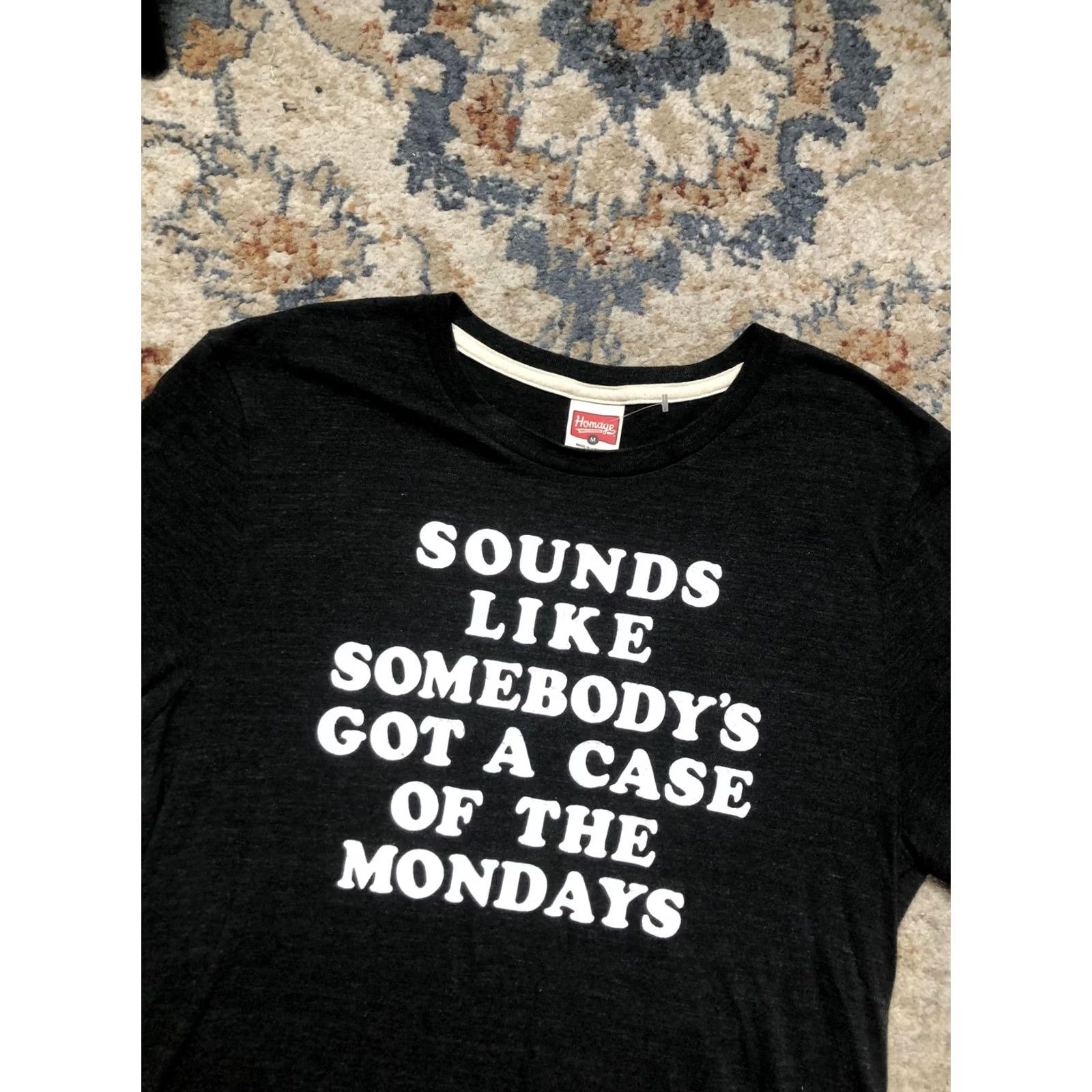Vintage Homage Shirt Mens M Black Case Of The Mondays Office Space Graphic Tee Size US M / EU 48-50 / 2 - 6 Thumbnail