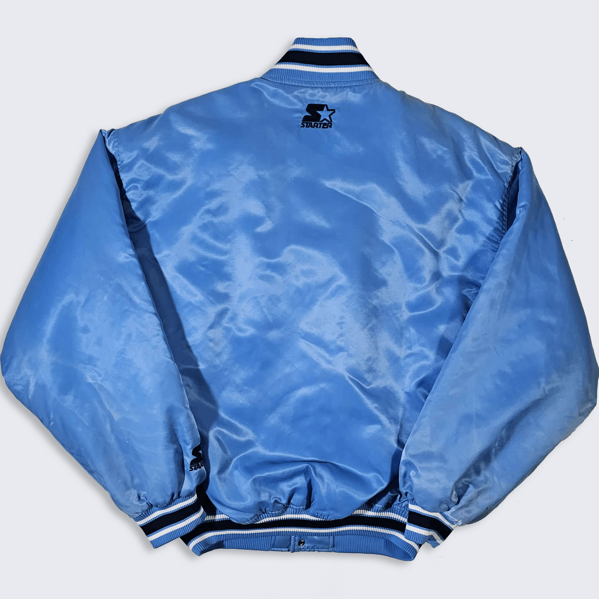 Starter North Carolina Tar Heels Vintage 90s Satin Bomber Jacket Size US XL / EU 56 / 4 - 2 Thumbnail
