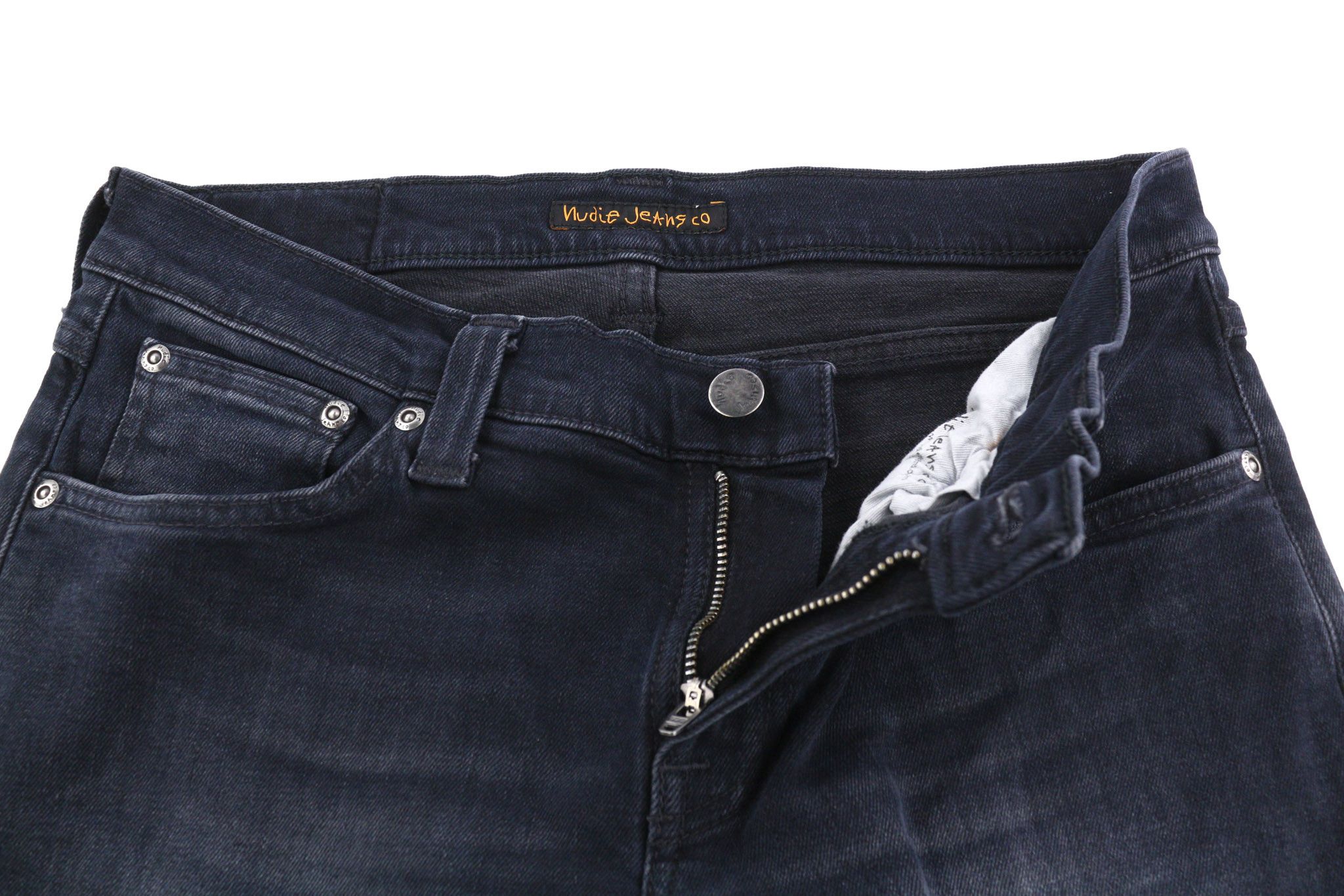 Nudie Jeans TIGHT LONG JOHN W29/L32 Organic Black Grey 82684 Size US 29 - 4 Thumbnail