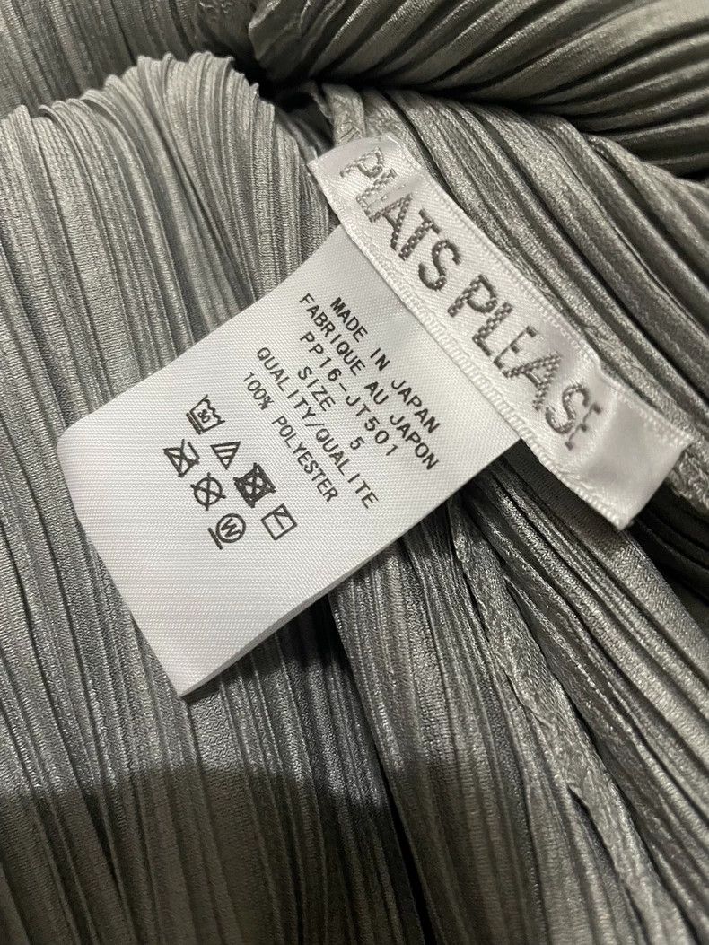 Pleats Please Issey Miyake Issey Miyake Grey pleated long-sleeved shirt Size XXL / US 16-18 / IT 52-54 - 5 Thumbnail