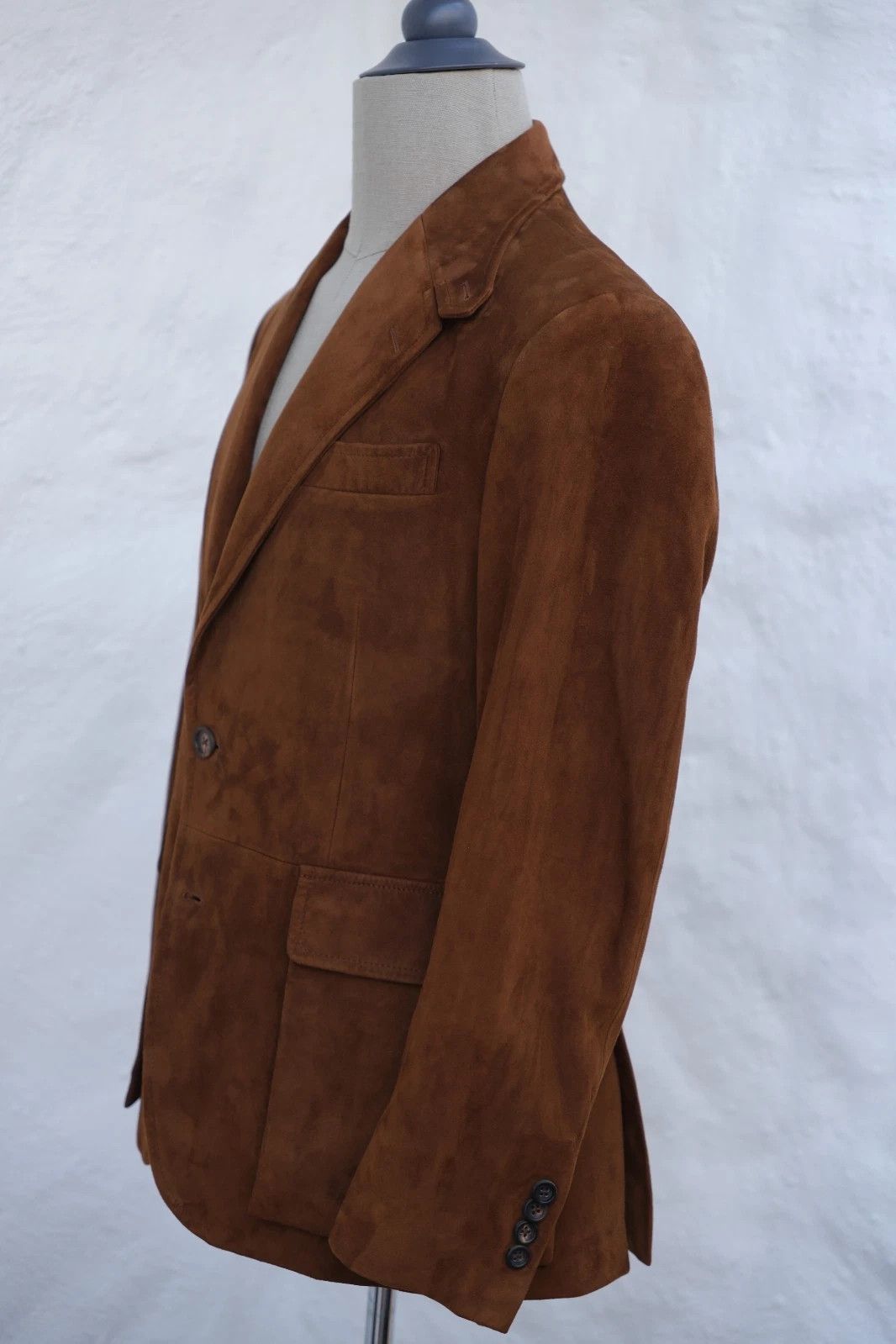 Ralph Lauren Purple Label New Ralph Lauren Polo Brown Suede Jacket EU 48 / US 38 Size 38S - 2 Thumbnail
