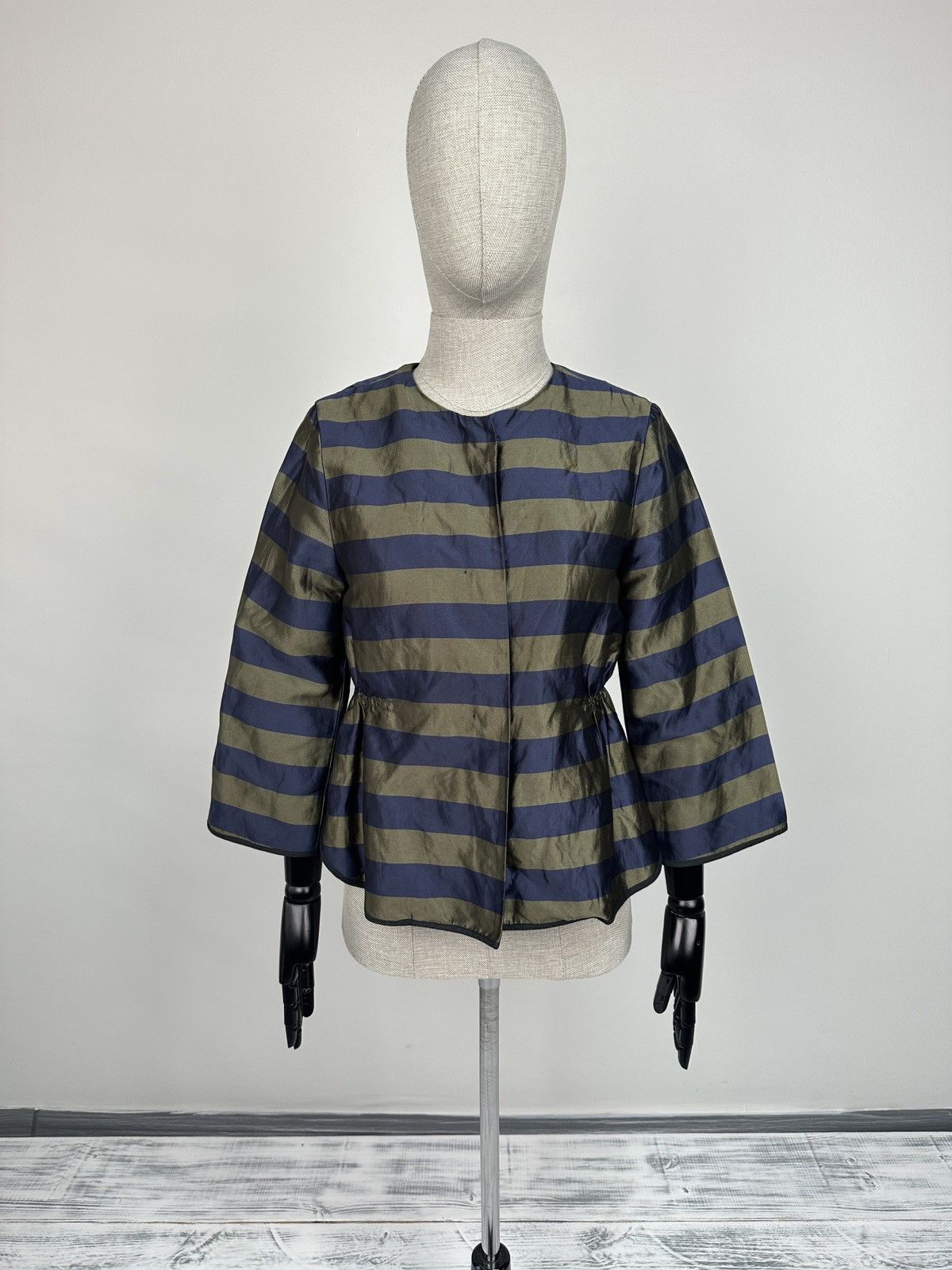 Other ODEEH Germany Metallic Organdi Striped Blazer Jacket size 36 Size S / US 4 / IT 40 - 1 Thumbnail