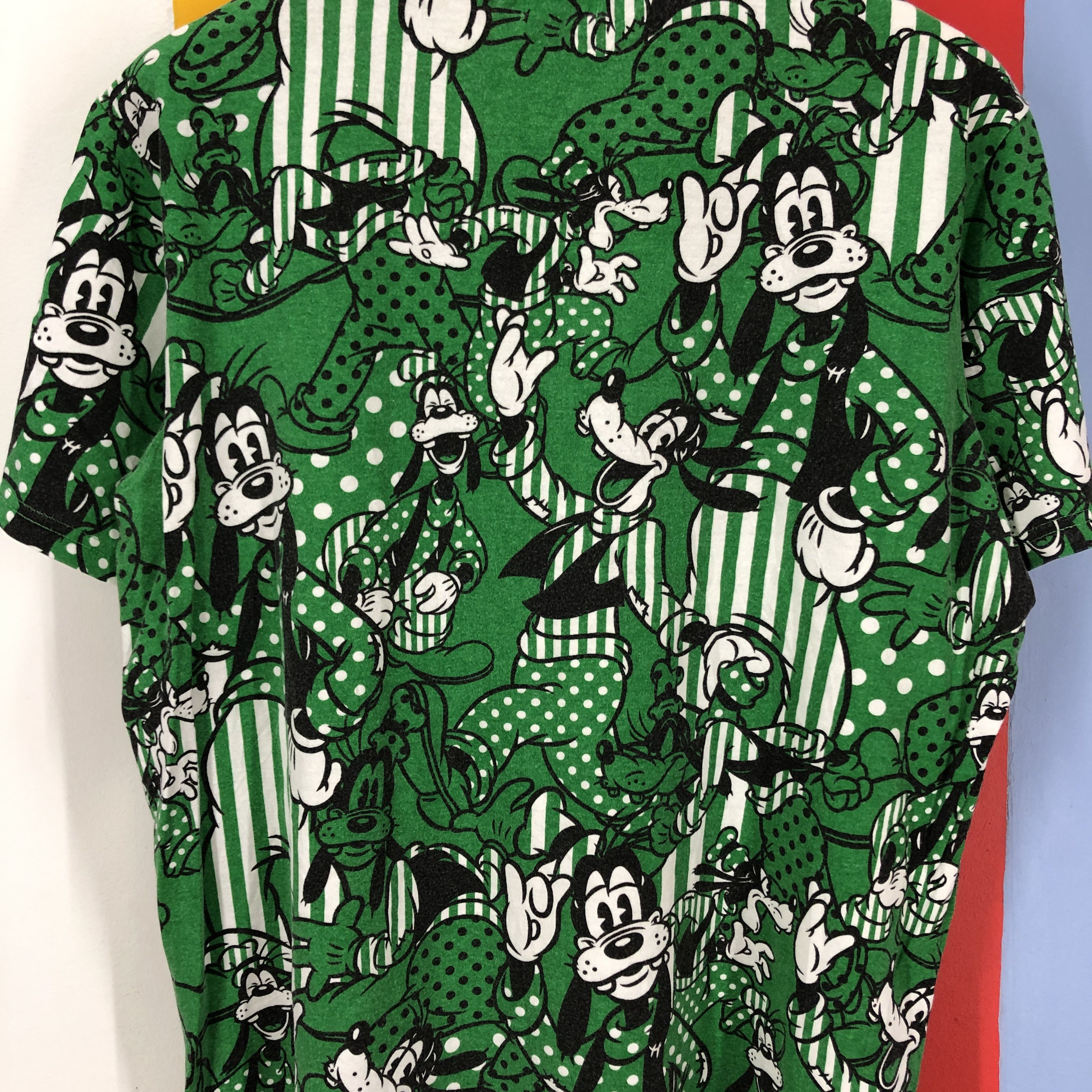 Disney Y2K Vintage GOOFY by DISNEY Fullprint T Shirt #1022/AJ Size US L / EU 52-54 / 3 - 9 Thumbnail
