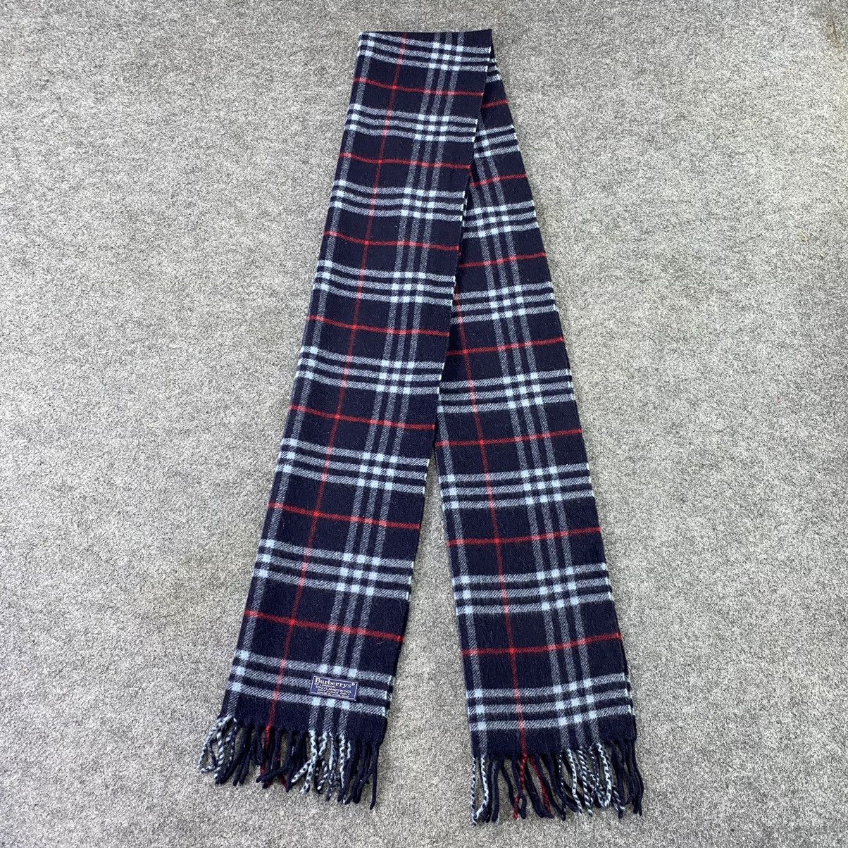 Burberry × Vintage Burberry Wool Scarf / Muffler / Neckwear-K007 Size ONE SIZE - 2 Thumbnail