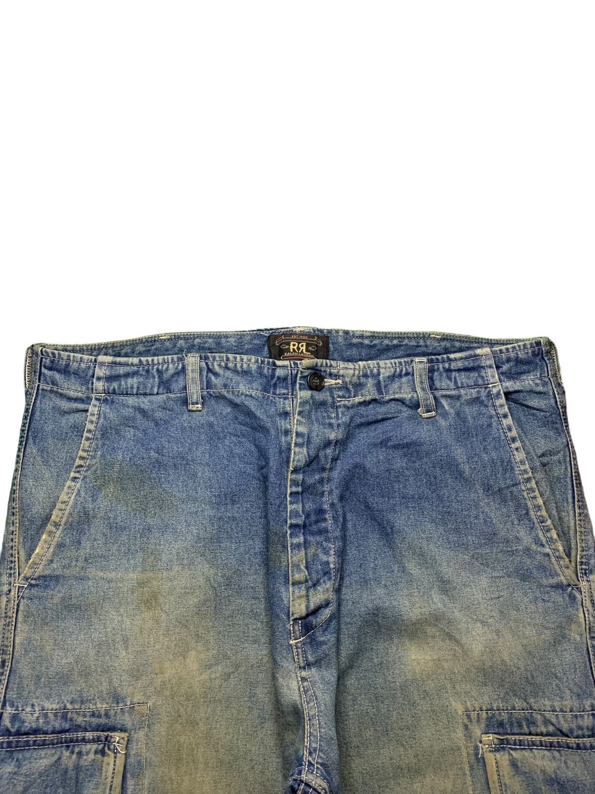 RRL Ralph Lauren Vintage USA RRL Ralph Lauren Mud Wash Baggy Cargo Jeans Size US 38 / EU 54 - 4 Thumbnail