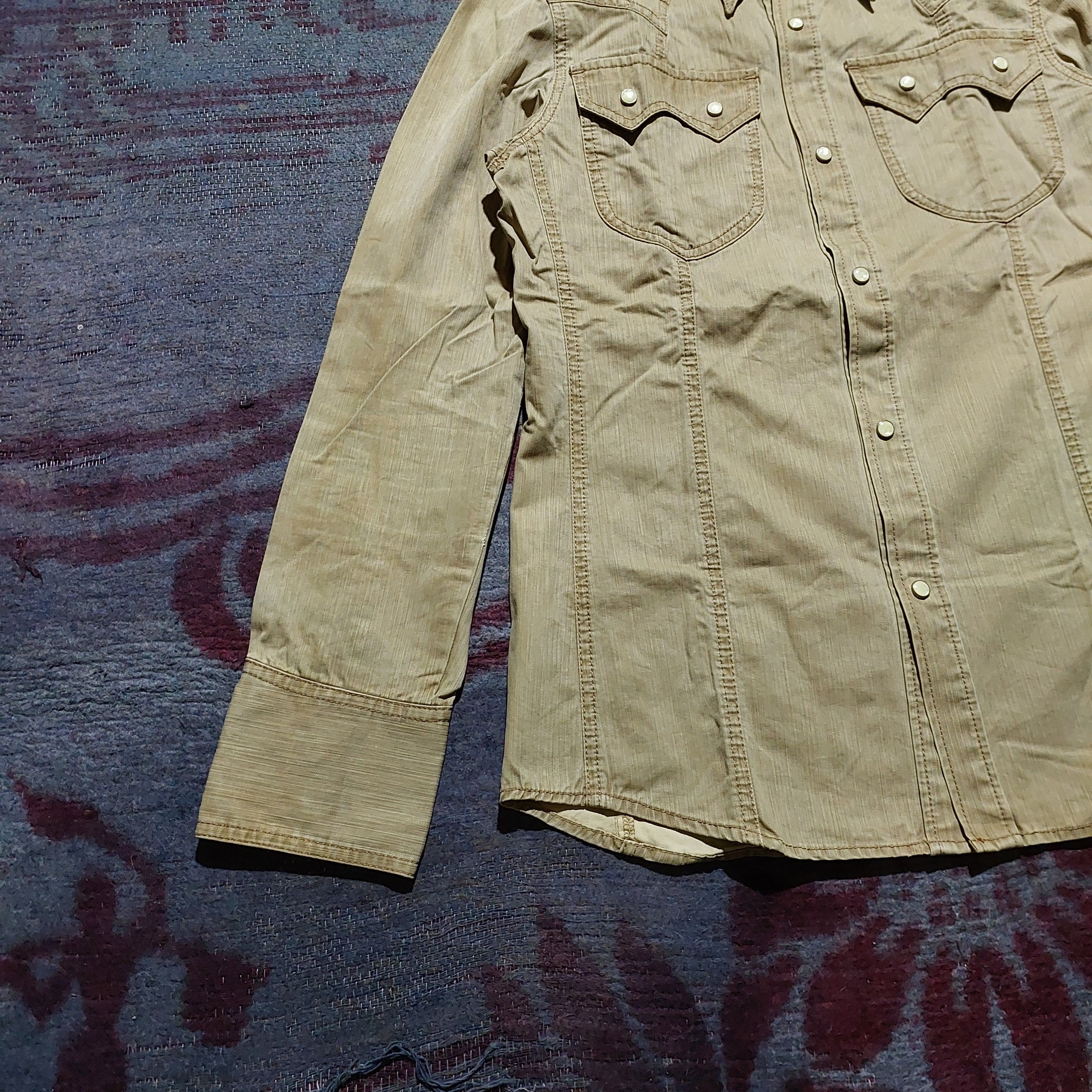Morgan Homme Morgan Homme pearl button Western denim shirt Size US L / EU 52-54 / 3 - 6 Thumbnail