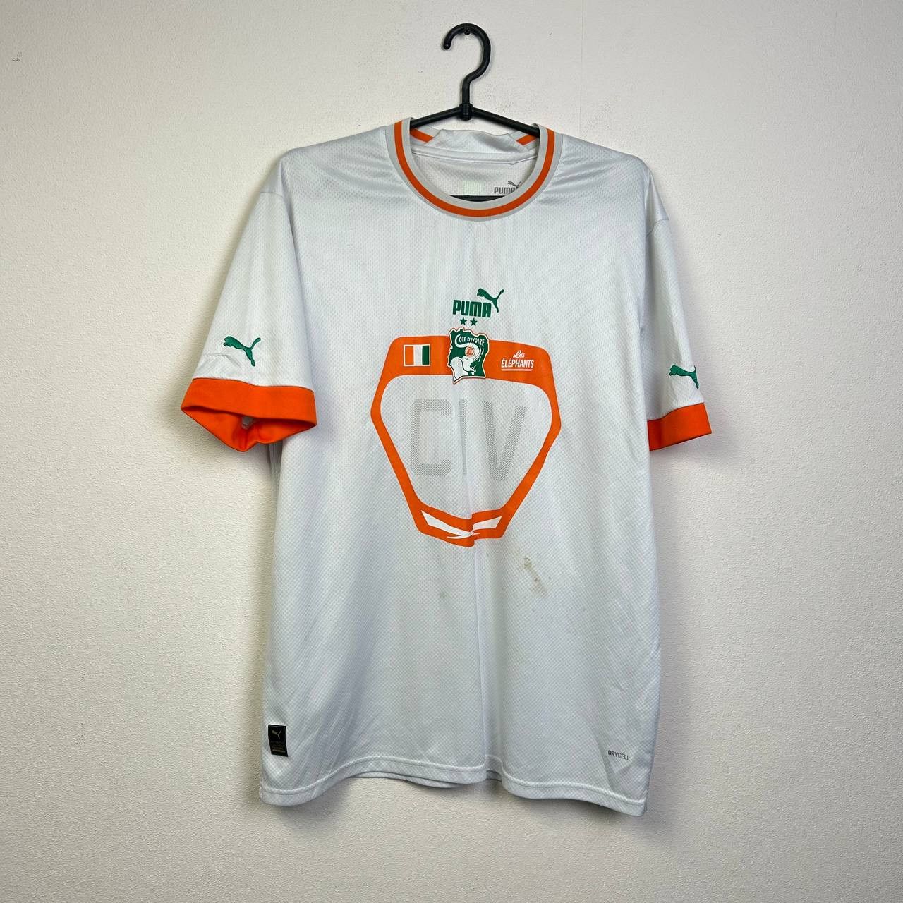 Puma Mens Puma Ivory Coast Cote Divoire 2020s home soccer jersey Size US XL / EU 56 / 4 - 1 Thumbnail