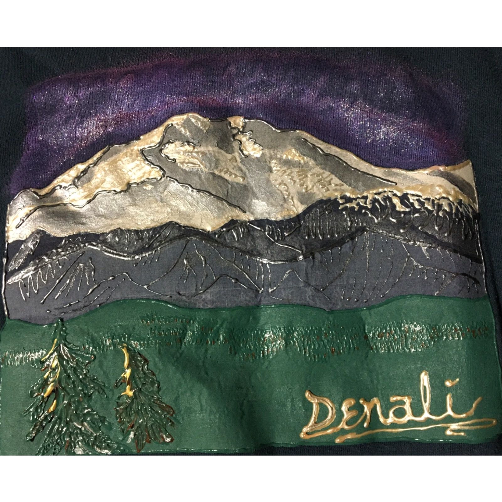 Hanes VINTAGE Denali National Park Sweatshirt Men L Blue 80s 90s Nature Art Grunge Hip Hop USA USA Size US L / EU 52-54 / 3 - 2 Thumbnail