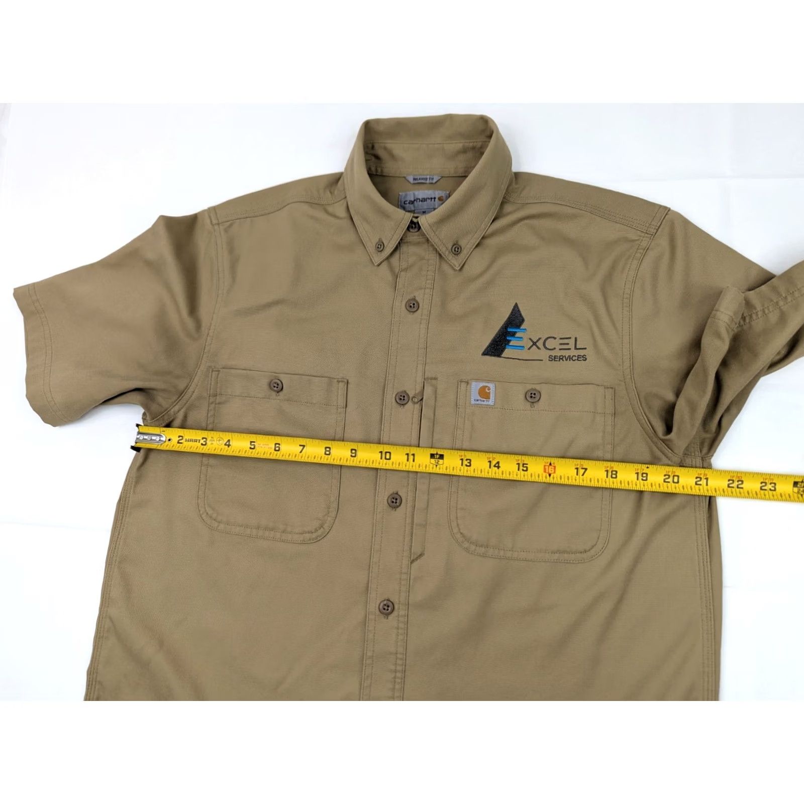 Carhartt Carhartt Button Shirt Lot x 2 – Men M – Rugged Professional Series Tan Beige Relaxed Fitness? Size US M / EU 48-50 / 2 - 7 Thumbnail