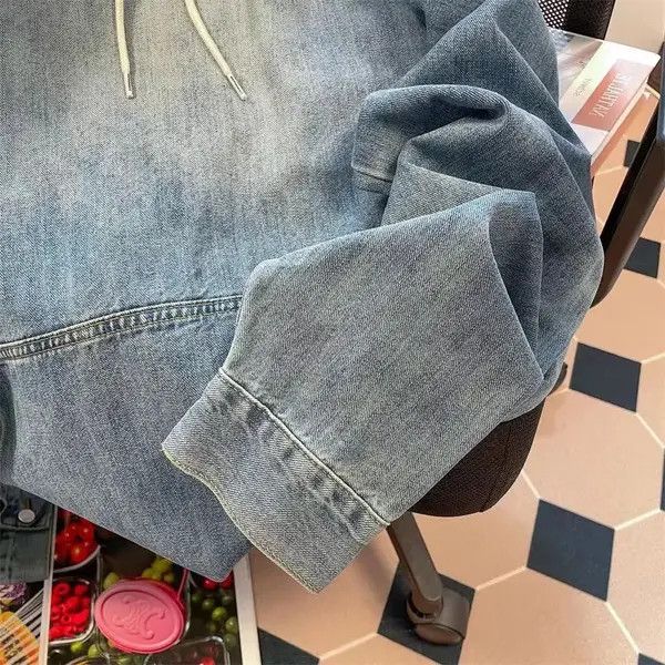VIBE Oversize sweatshirt hoodie in hip-hop retro jeans style y2k Size US L / EU 52-54 / 3 - 4 Thumbnail