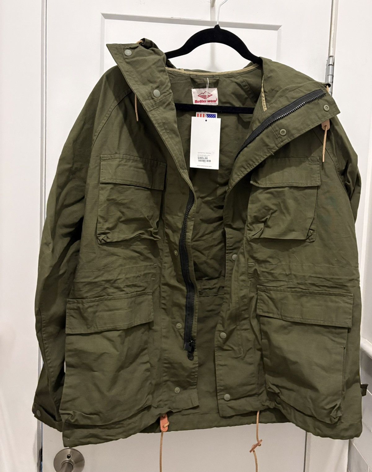 Battenwear Light Shell Parka - Olive Drab Size US M / EU 48-50 / 2 - 2 Thumbnail