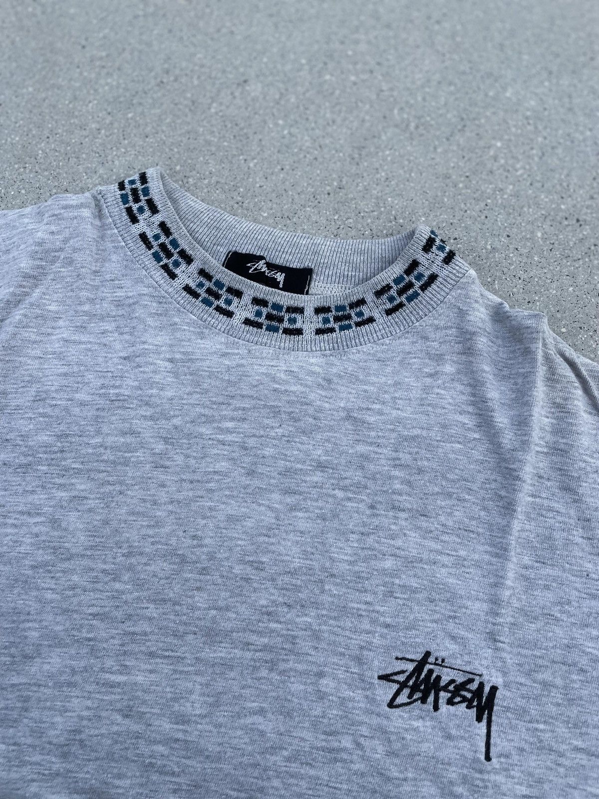 トップス stussy 20ss Tribute Mock Neck Stussy Stock Logo Mock Neck Pullover Mens XXL Blue 1/4 Zip