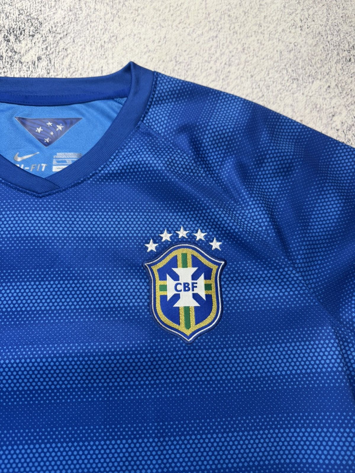 Nike BRAZIL 2014 AWAY FOOTBALL SHIRT SOCCER JERSEY NIKE XL WOMEN Size XL / US 12-14 / IT 48-50 - 7 Thumbnail