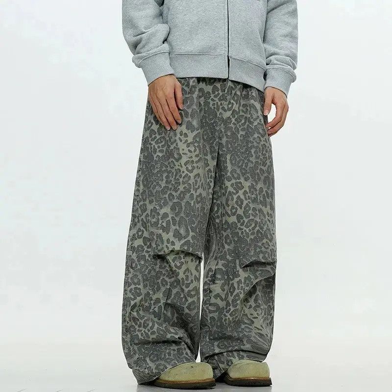 Japanese Brand Drawstring Leopard Printing Jeans Size US 32 / EU 48 - 5 Thumbnail