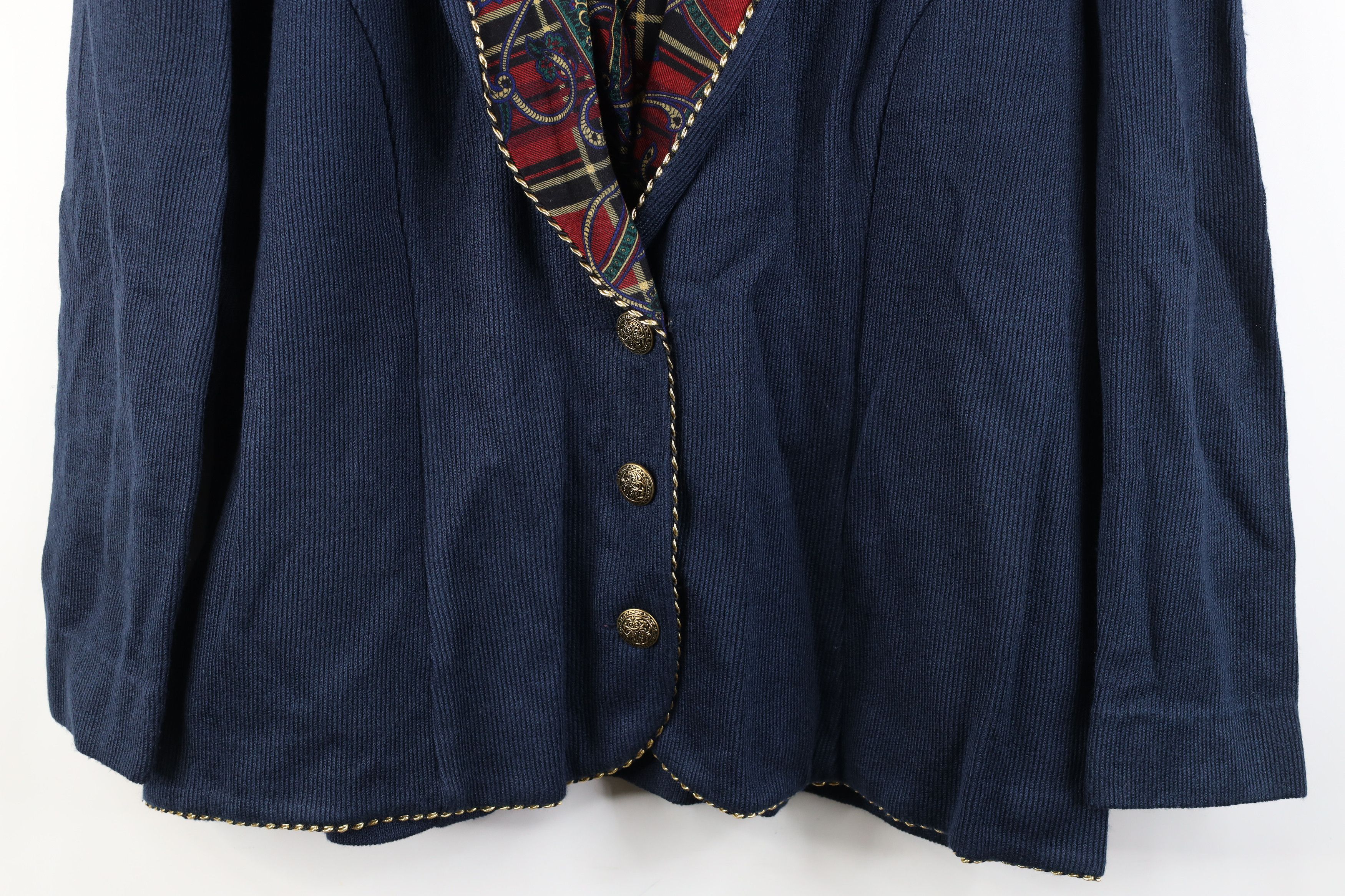 Vintage Vintage 90s Streetwear Paisley Sweater Blazer Suit Jacket Size 3XL / US 20-22 - 3 Thumbnail