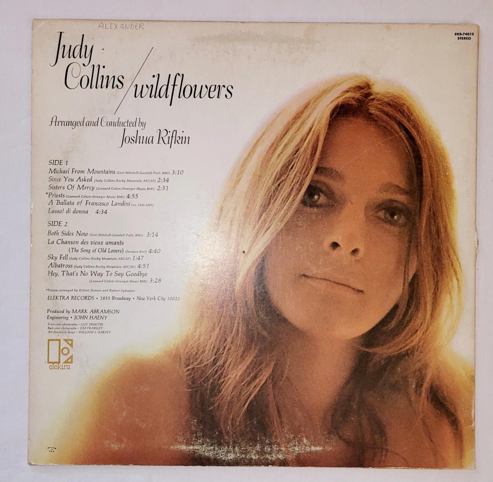 Designer Judy Collins Wildflowers Vinyl LP 1967 Good Condition Size ONE SIZE - 2 Thumbnail