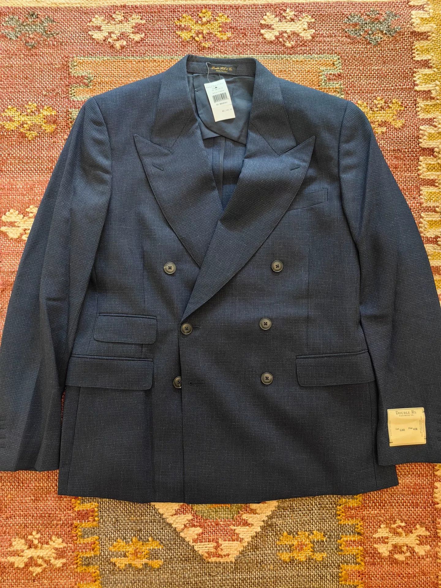 RRL Ralph Lauren RRL Plaid Dobby Suit Jacket Size US L / EU 52-54 / 3 - 1 Thumbnail