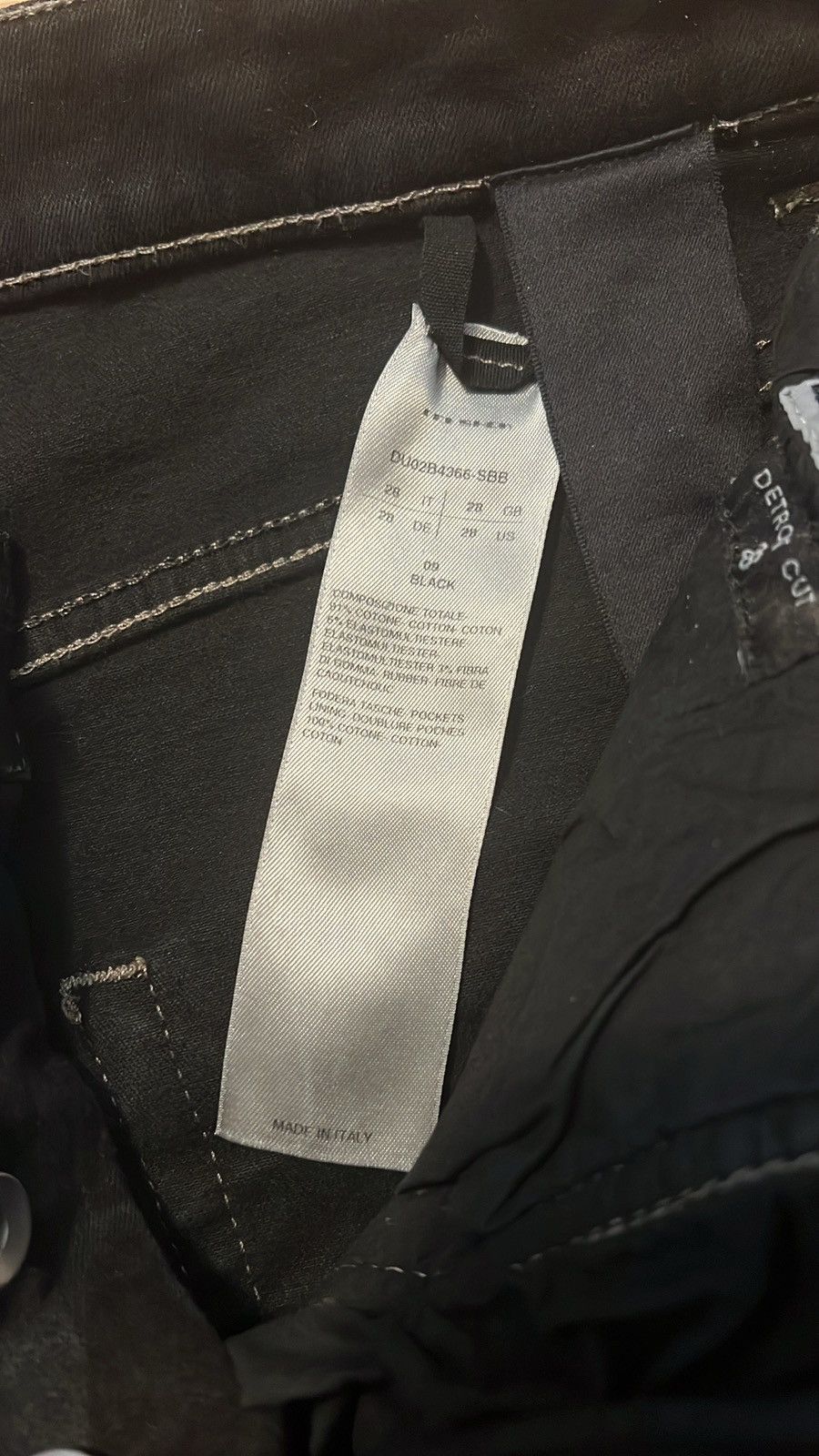Rick Owens × Rick Owens Drkshdw Rick Owens Waxed Detroits SBB Size US 29 - 5 Thumbnail