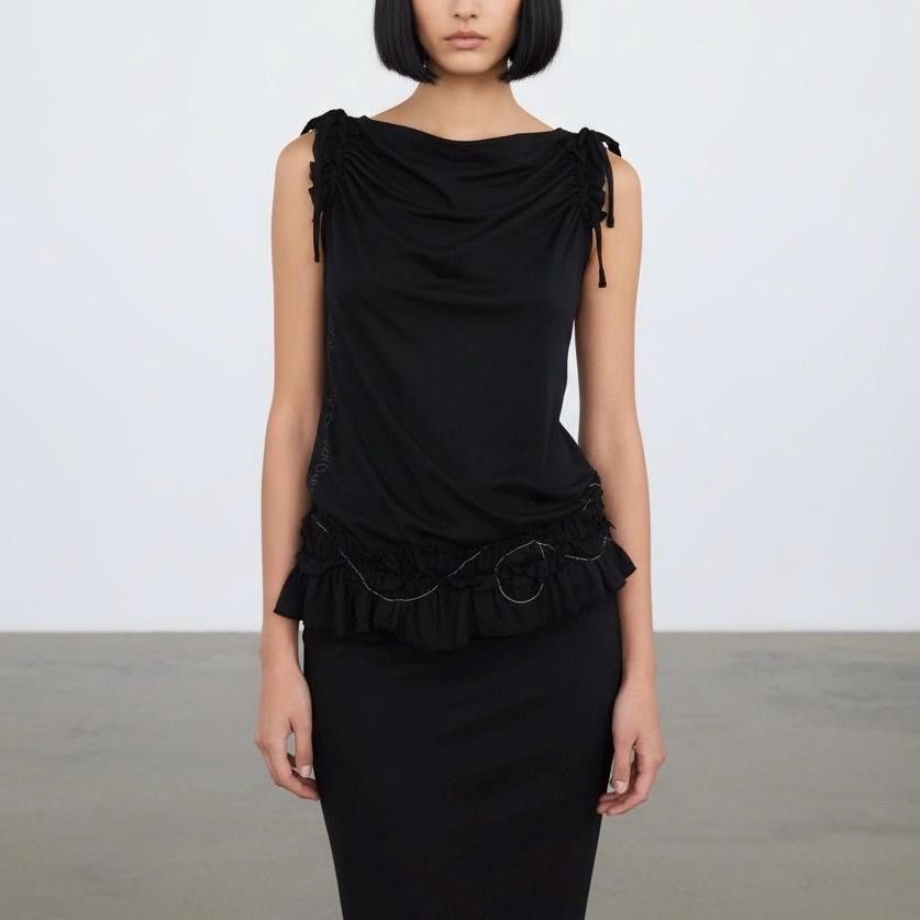Cop Copine The Cop Copine Draped Top Size ONE SIZE - 1 Thumbnail